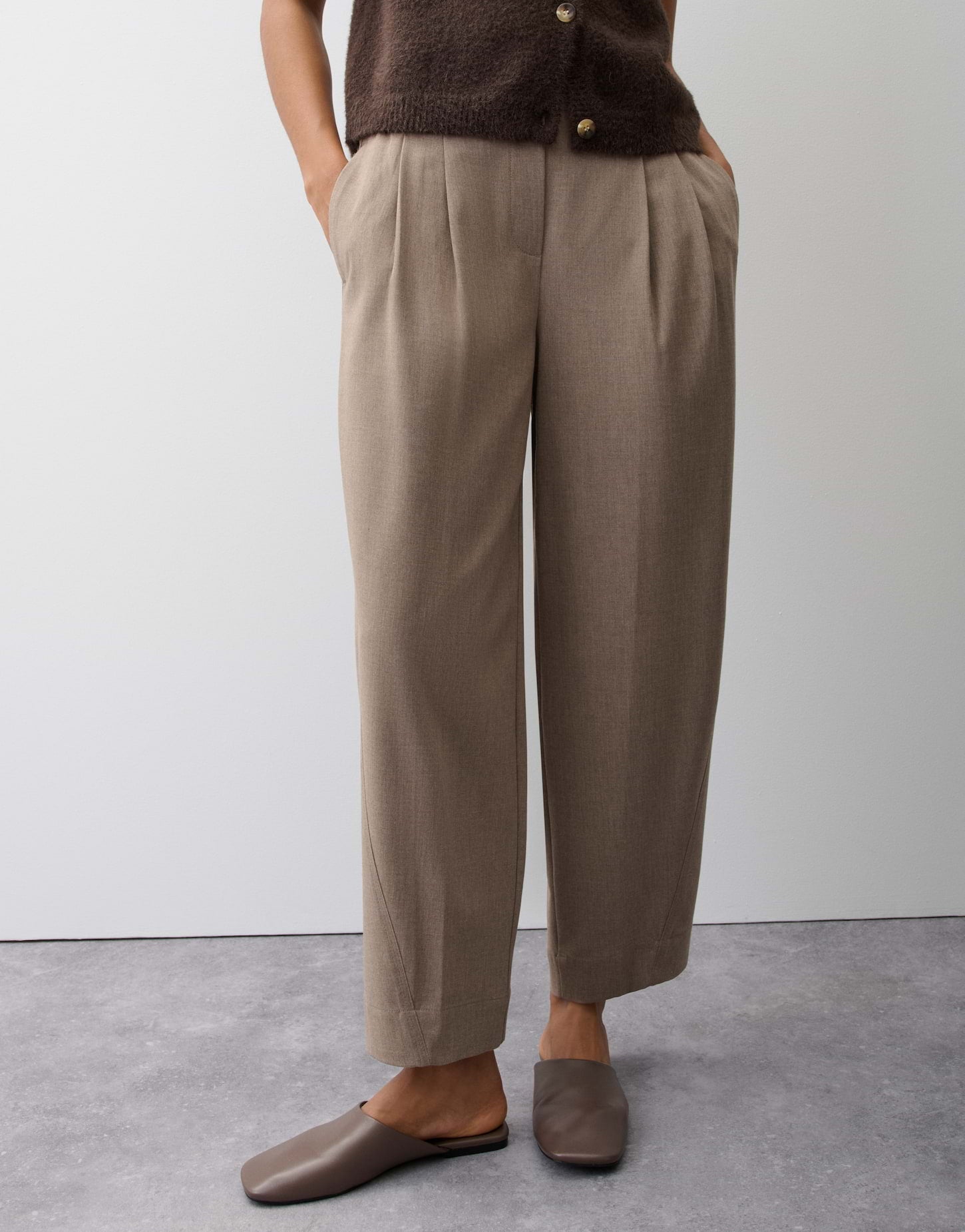 Opus Pants Damen Hosen Light Moc
