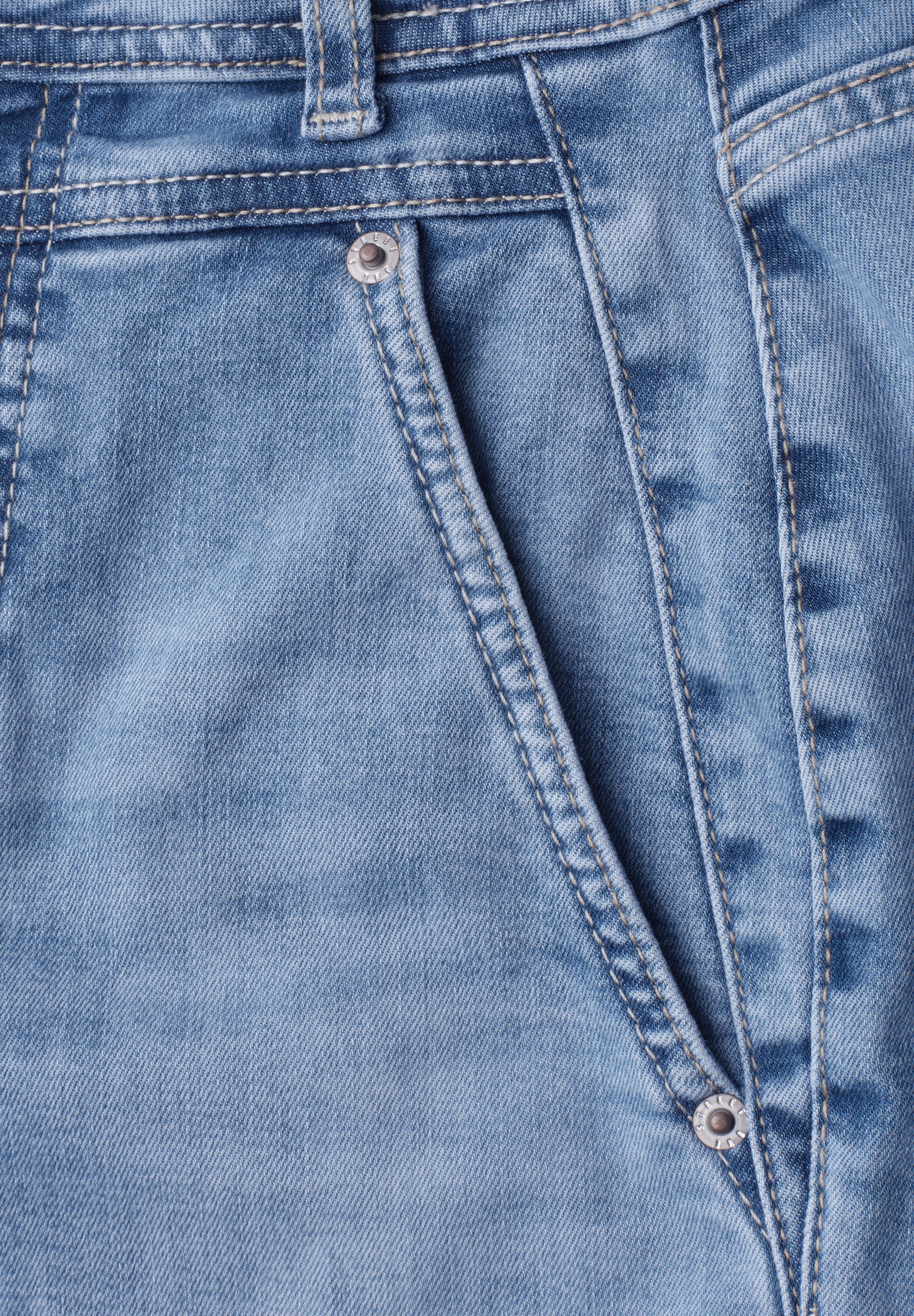 Street One Damen Hosen Light Blu