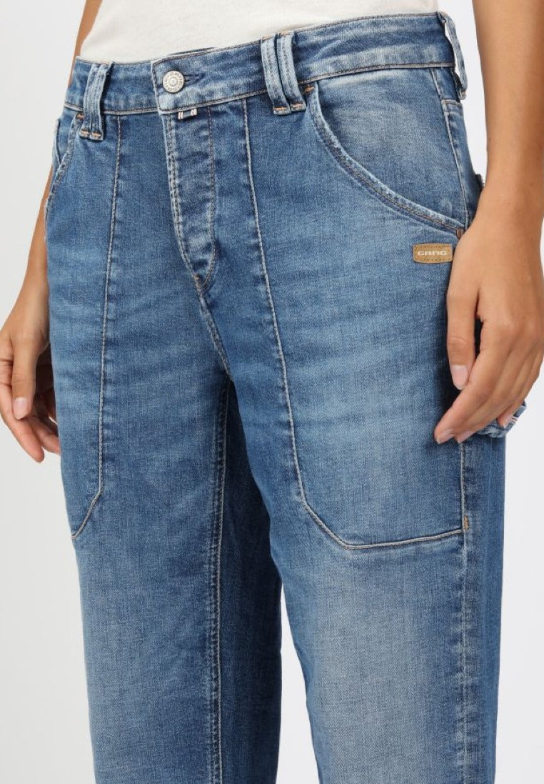 Gang Damen Jeans Midblue