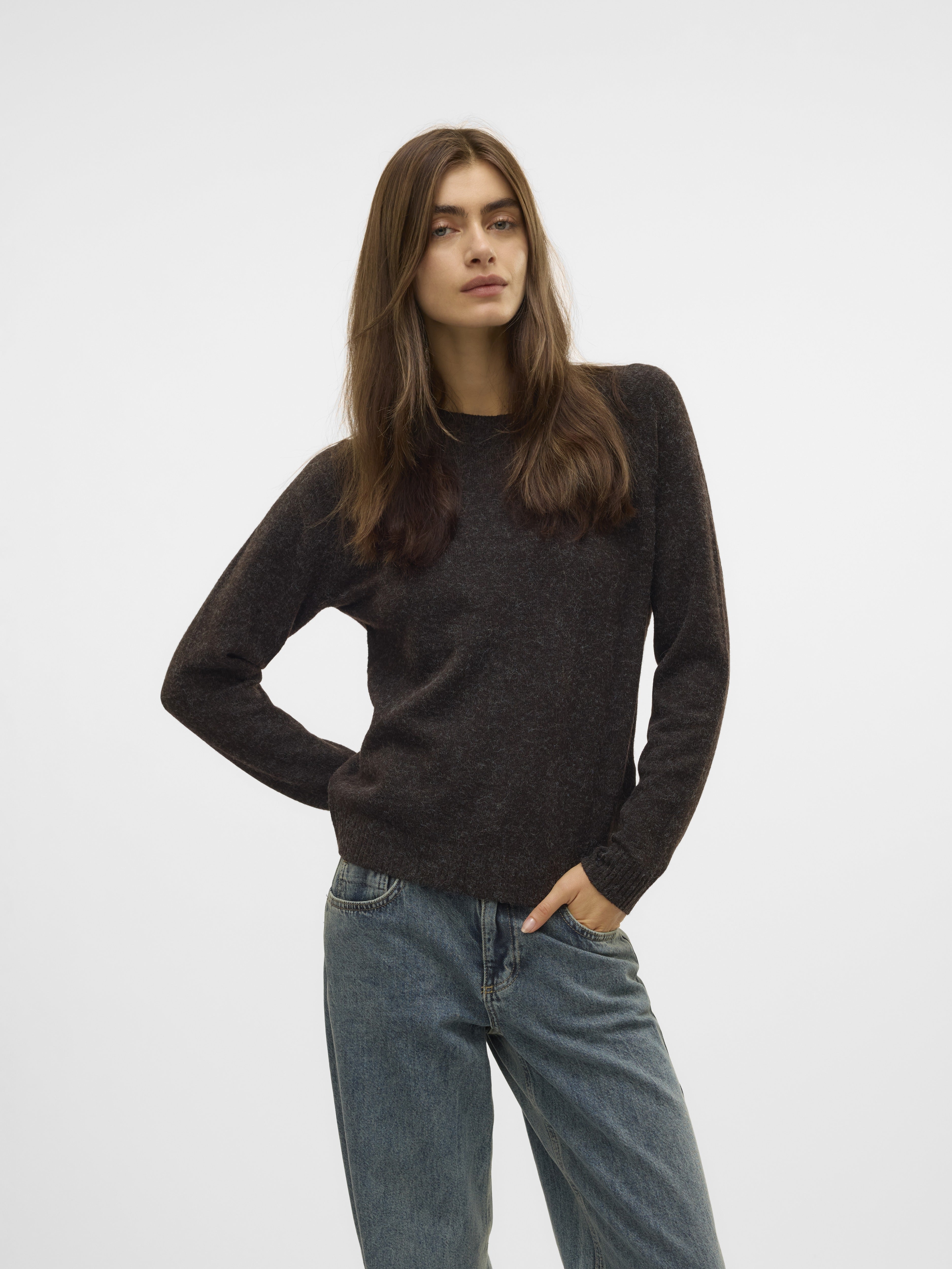 Vero Moda Damen Pullover Chocolate Torte