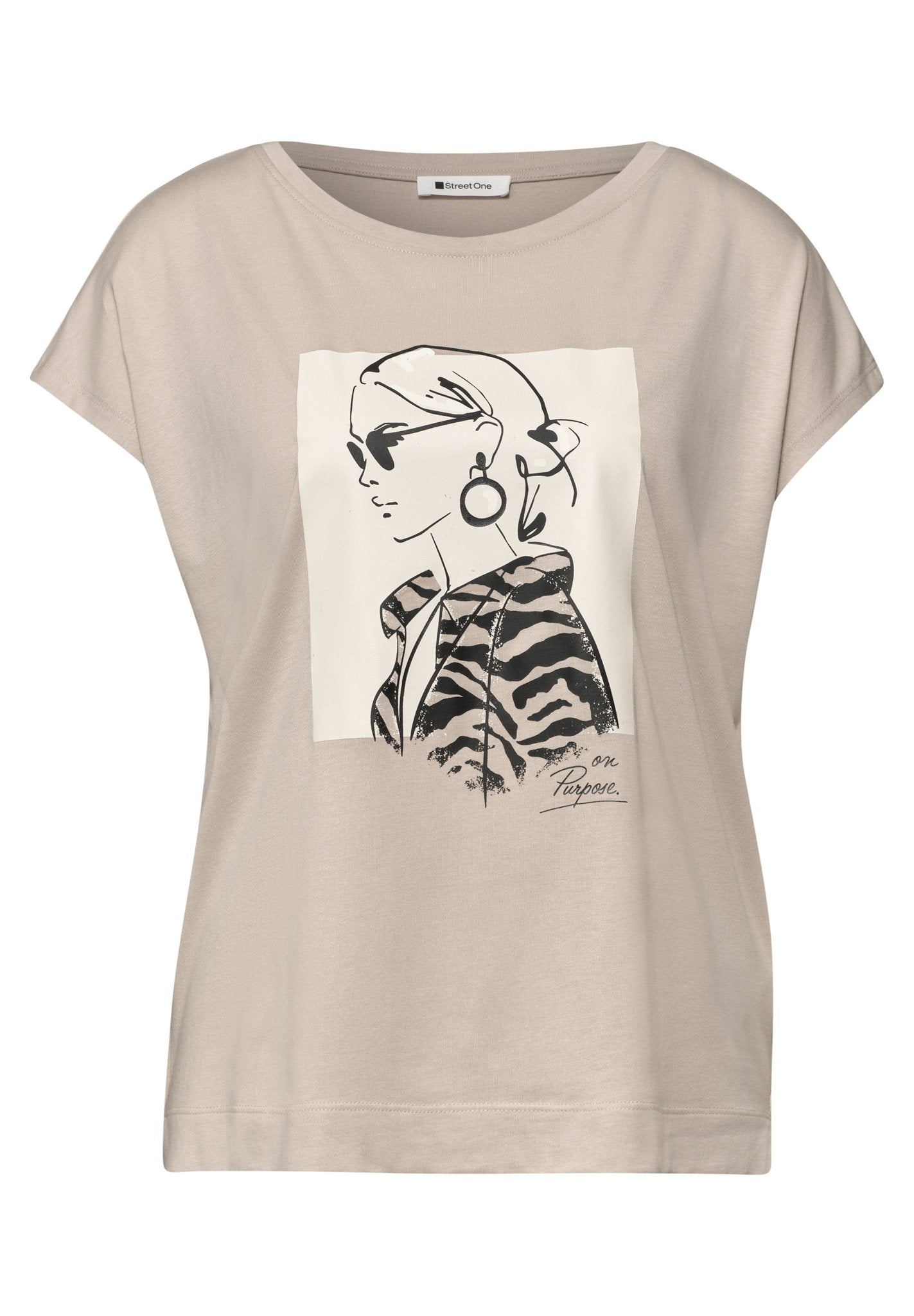 Street One Damen T-Shirts Clay Sand