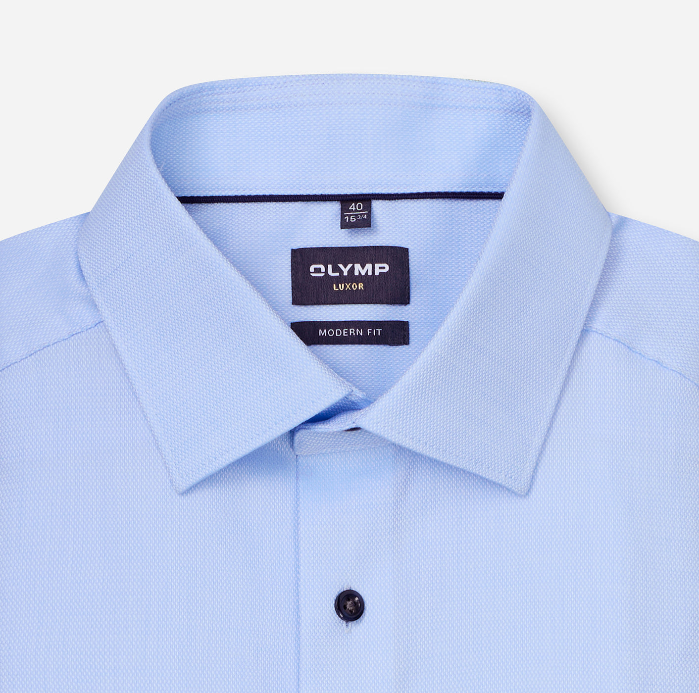 Olymp Herren Hemden lang Bleu