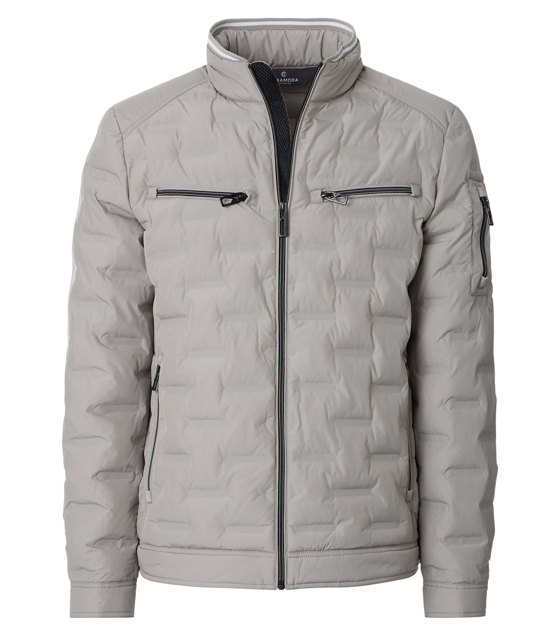 Casa Moda Herren Jacken Silber