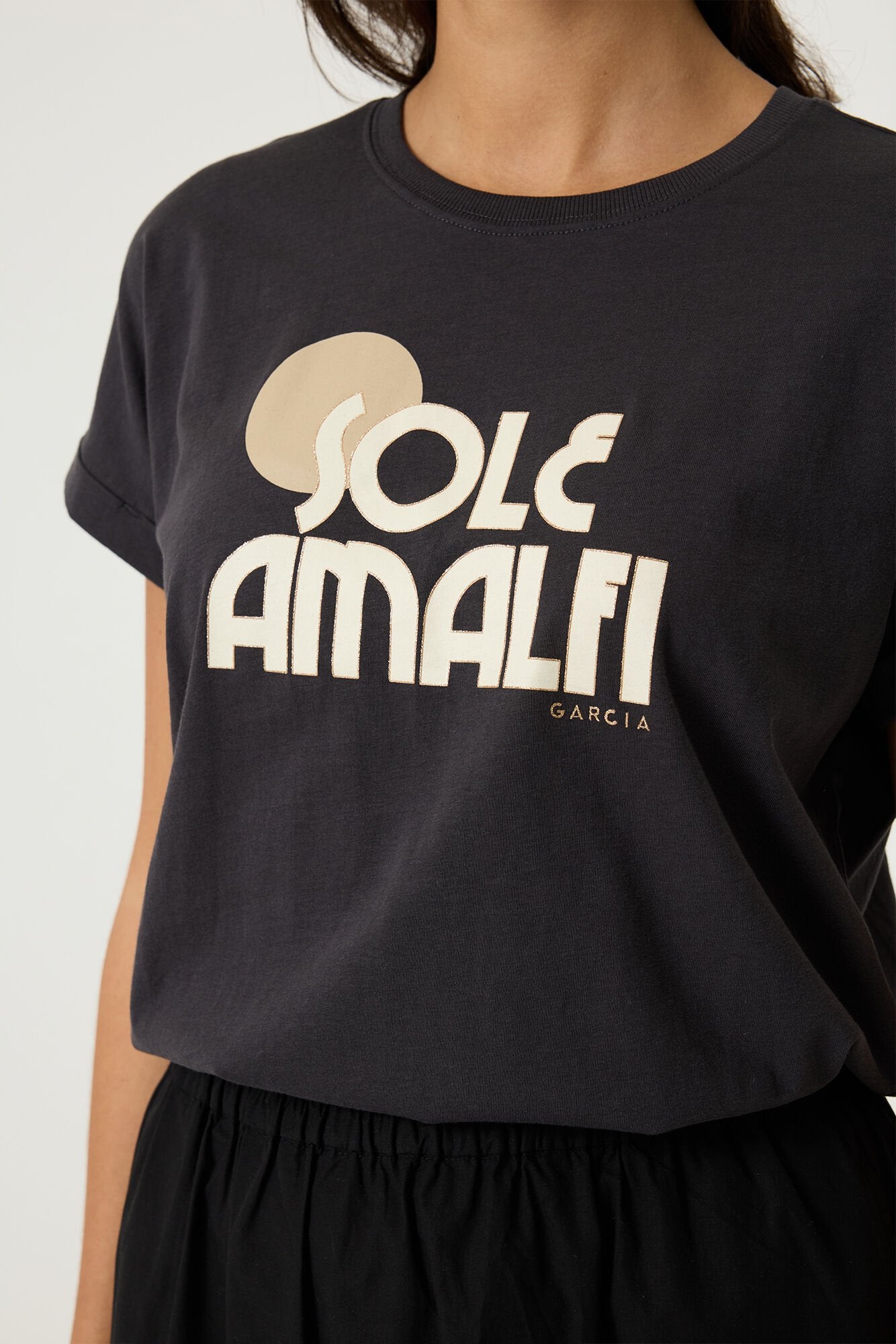 Garcia Damen T-Shirts Antracite
