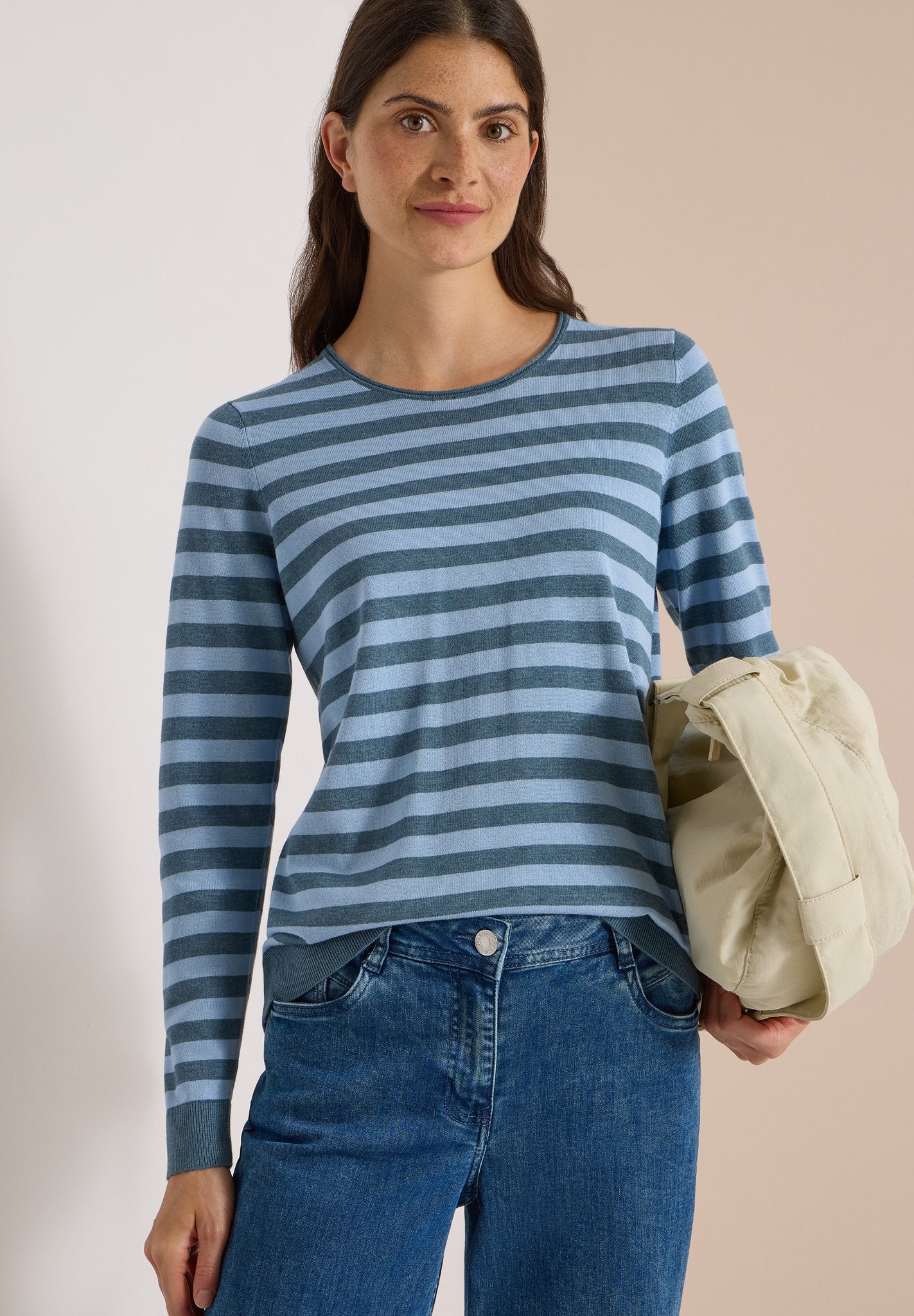 Cecil Damen Pullover Easy Blue