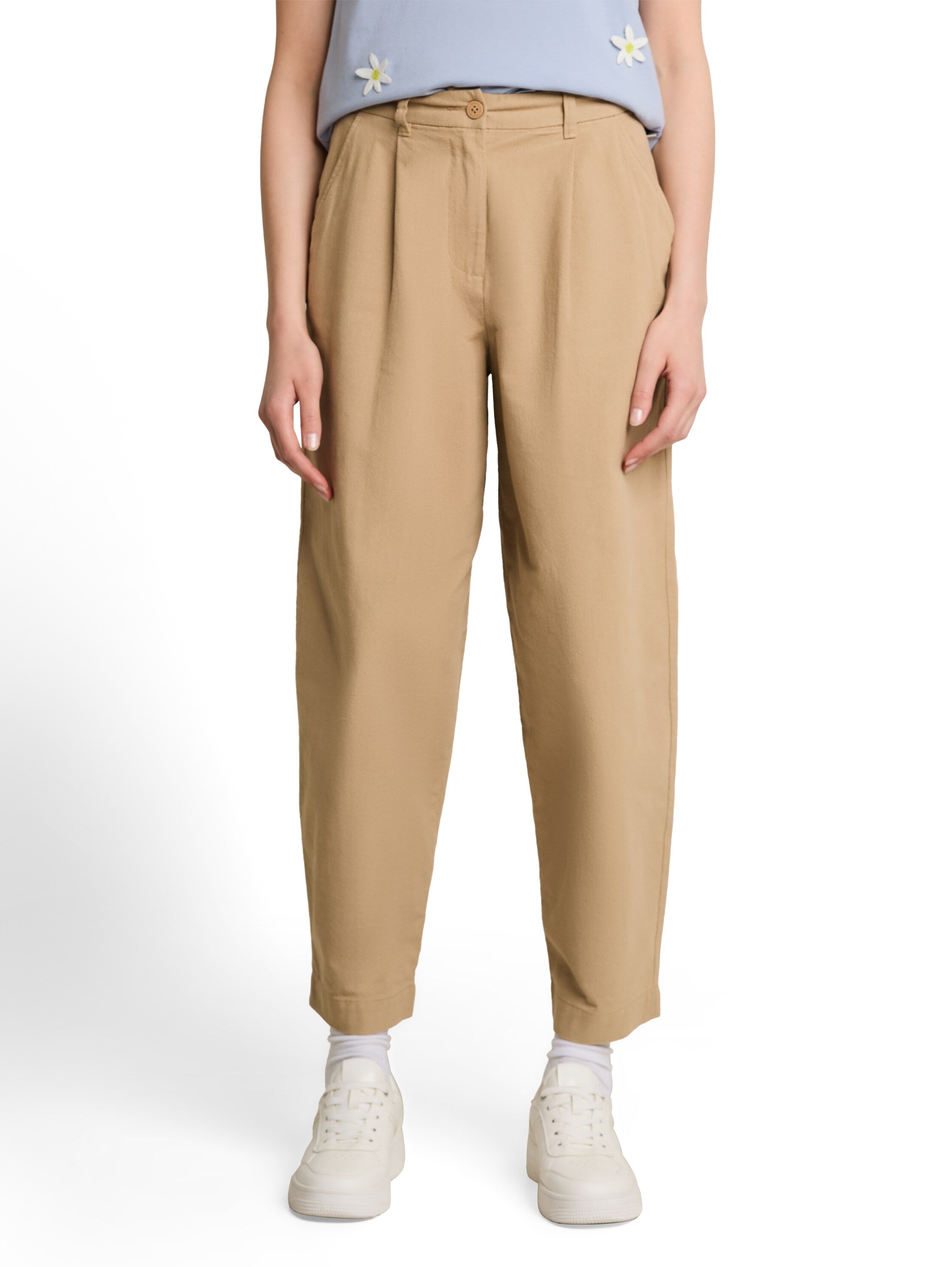 Tom Tailor denim Damen Hosen Mink Beige