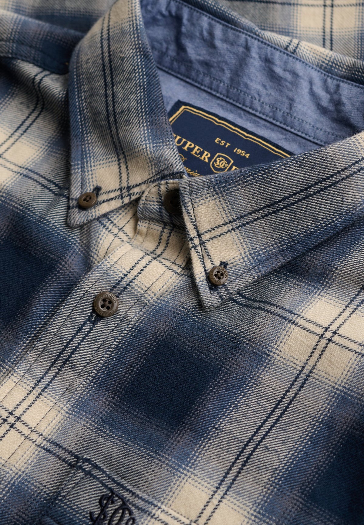 Superdry Herren Hemden lang Yk Cedar Check
