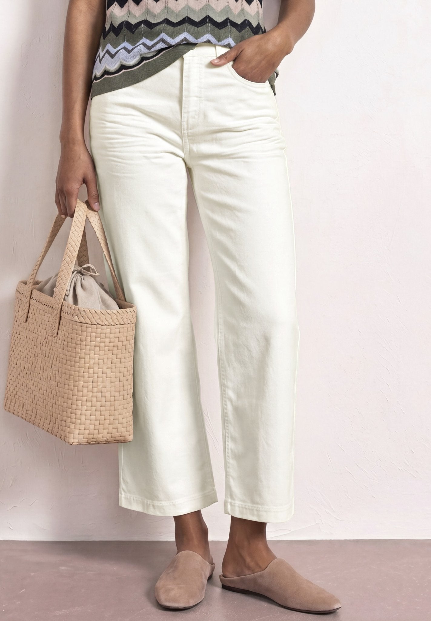 Street One Damen Hosen Off White