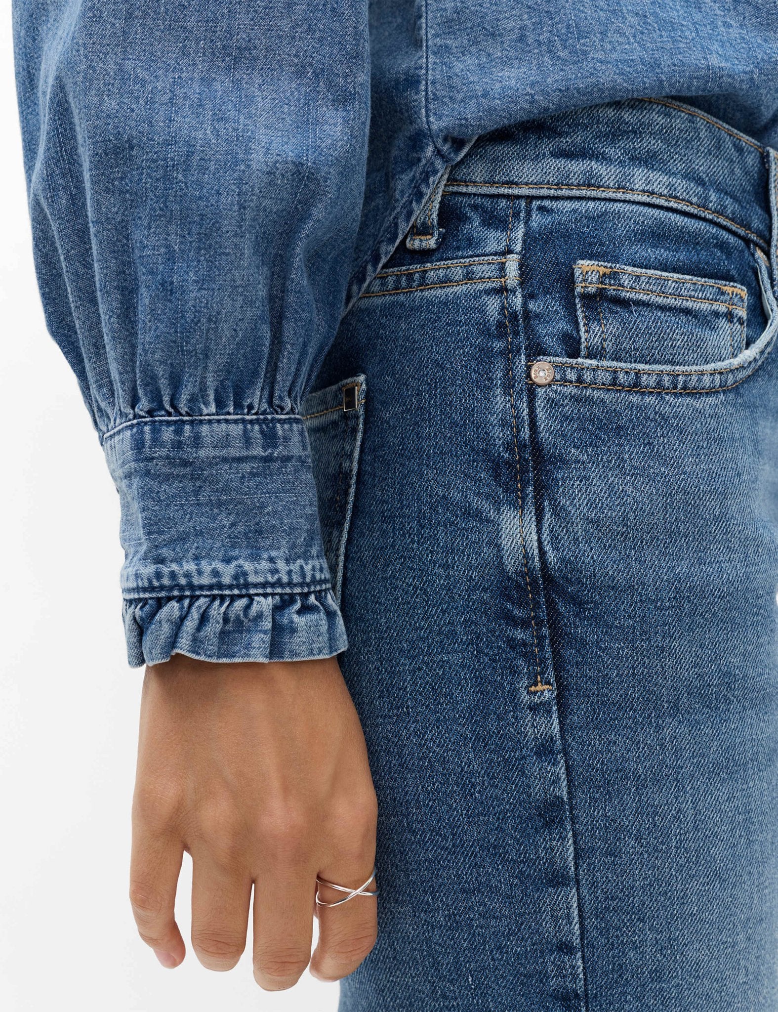 Brax Damen Jeans Used Regular Bl