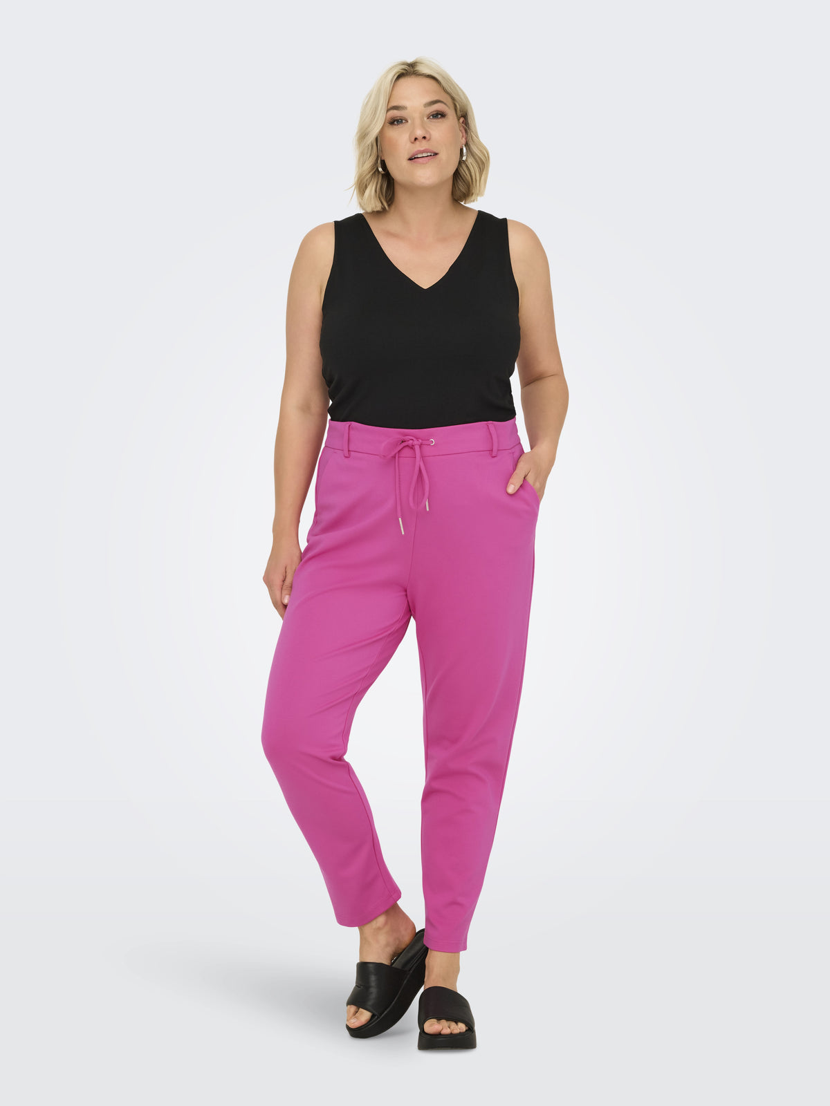 Only Carmakoma Damen Hosen Fuchsia Fedora