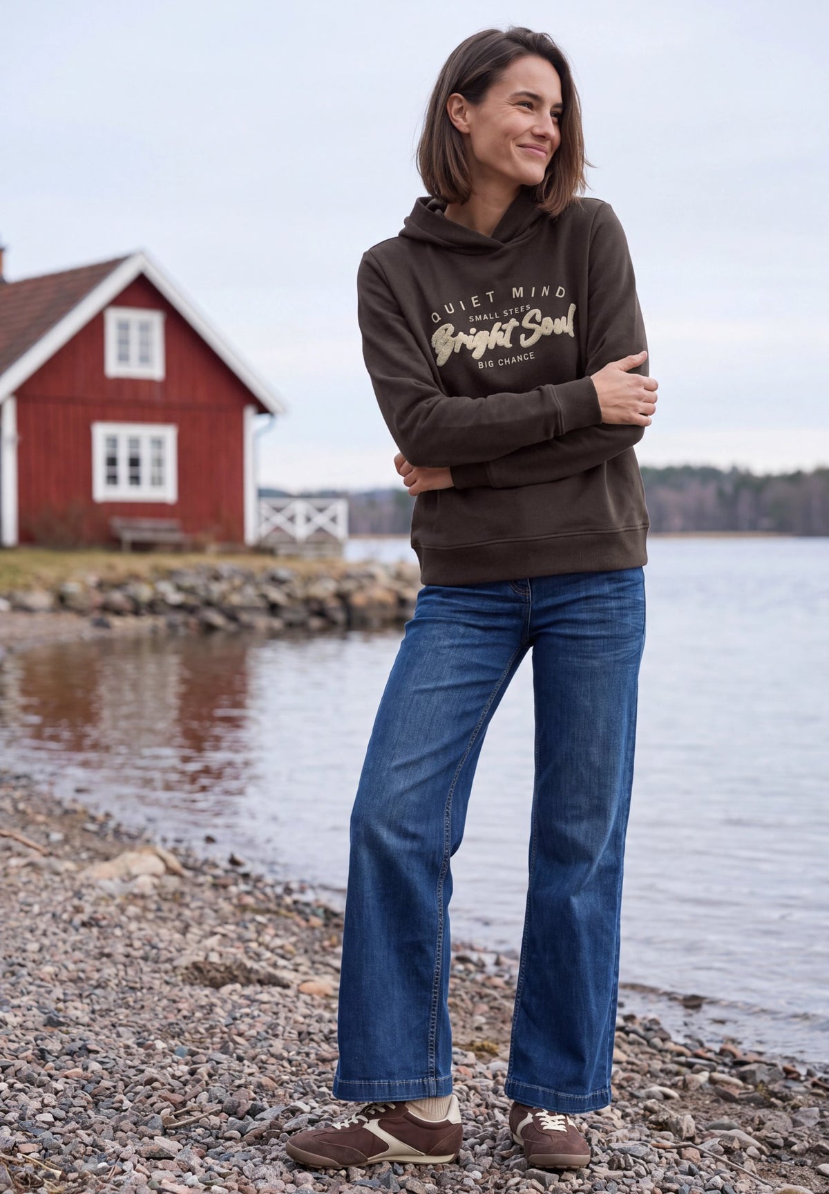 Cecil Damen Pullover Truffle B