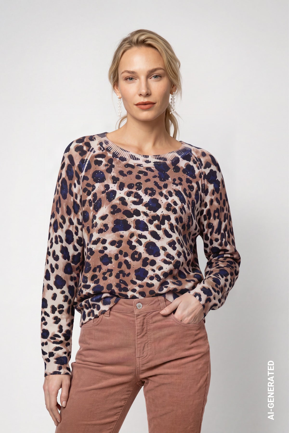 Monari Damen Pullover Tiramisu Ge