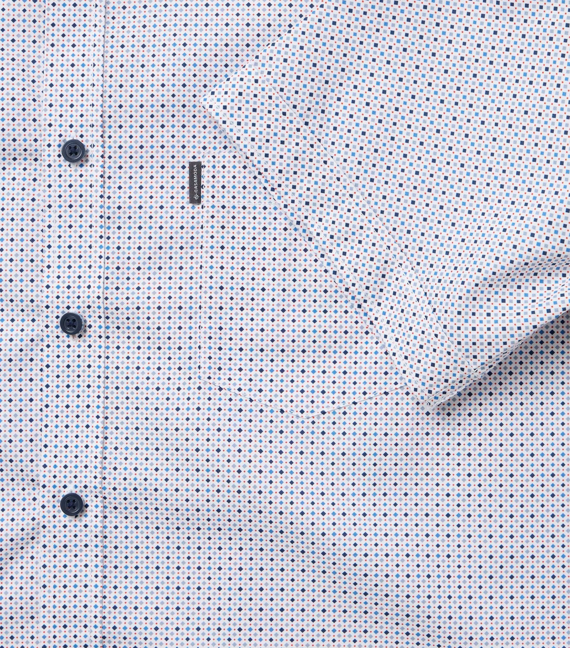 Casa Moda Herren Hemden kurz Blau