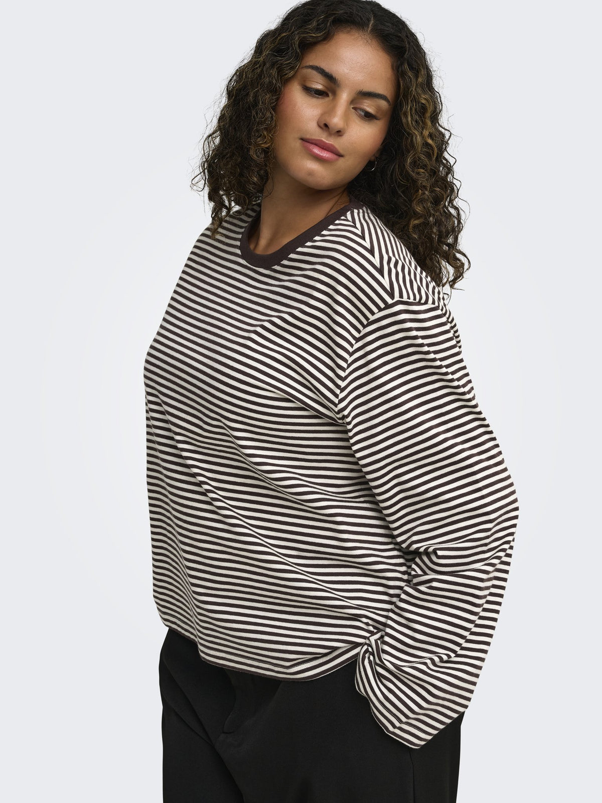 Only Carmakoma Damen T-Shirts Coffee Bean/Clo