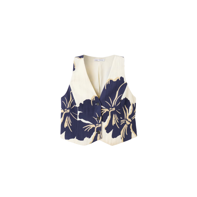 Mango Damen Tops Offwhite