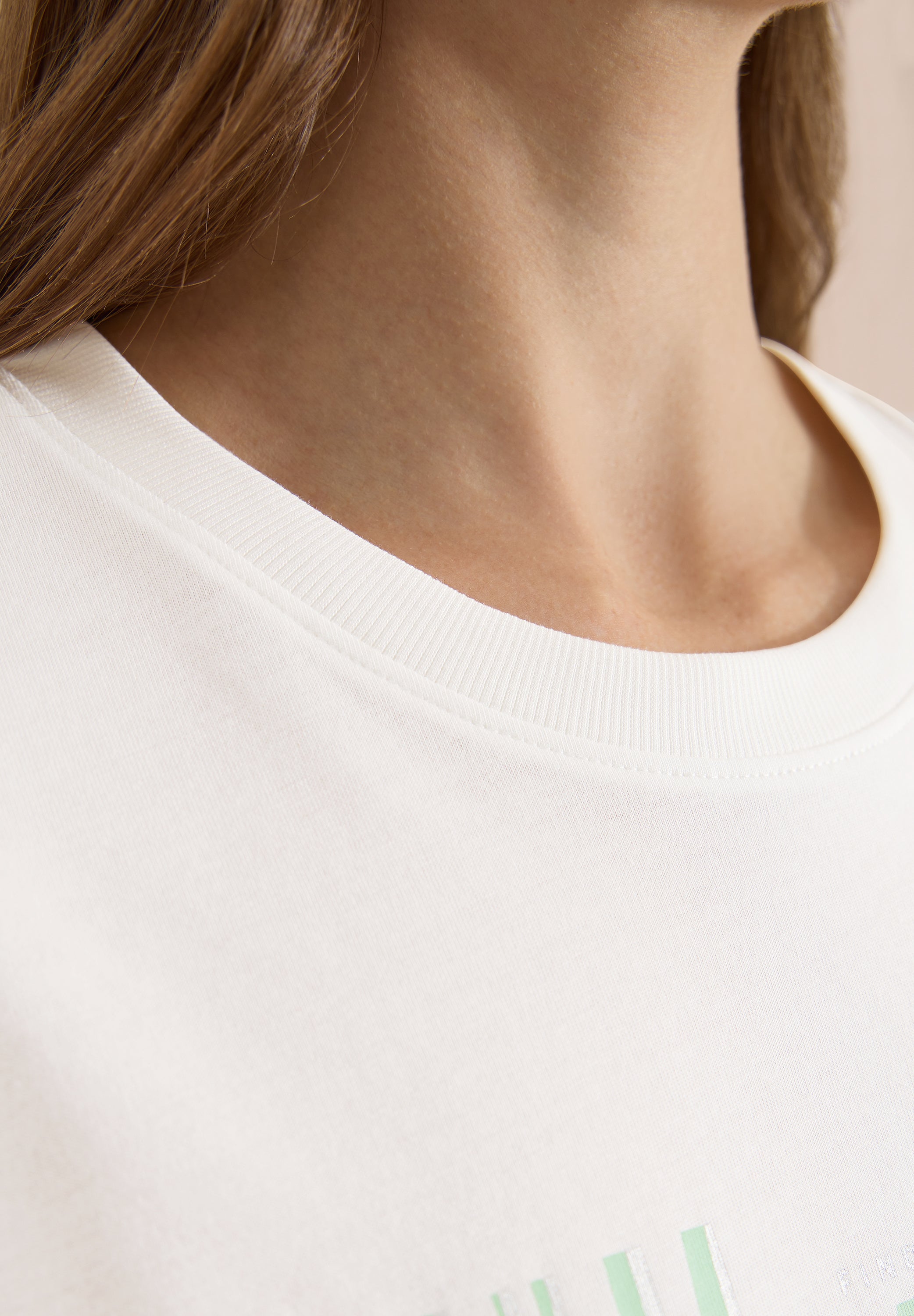 Cecil Damen T-Shirts Vanilla W