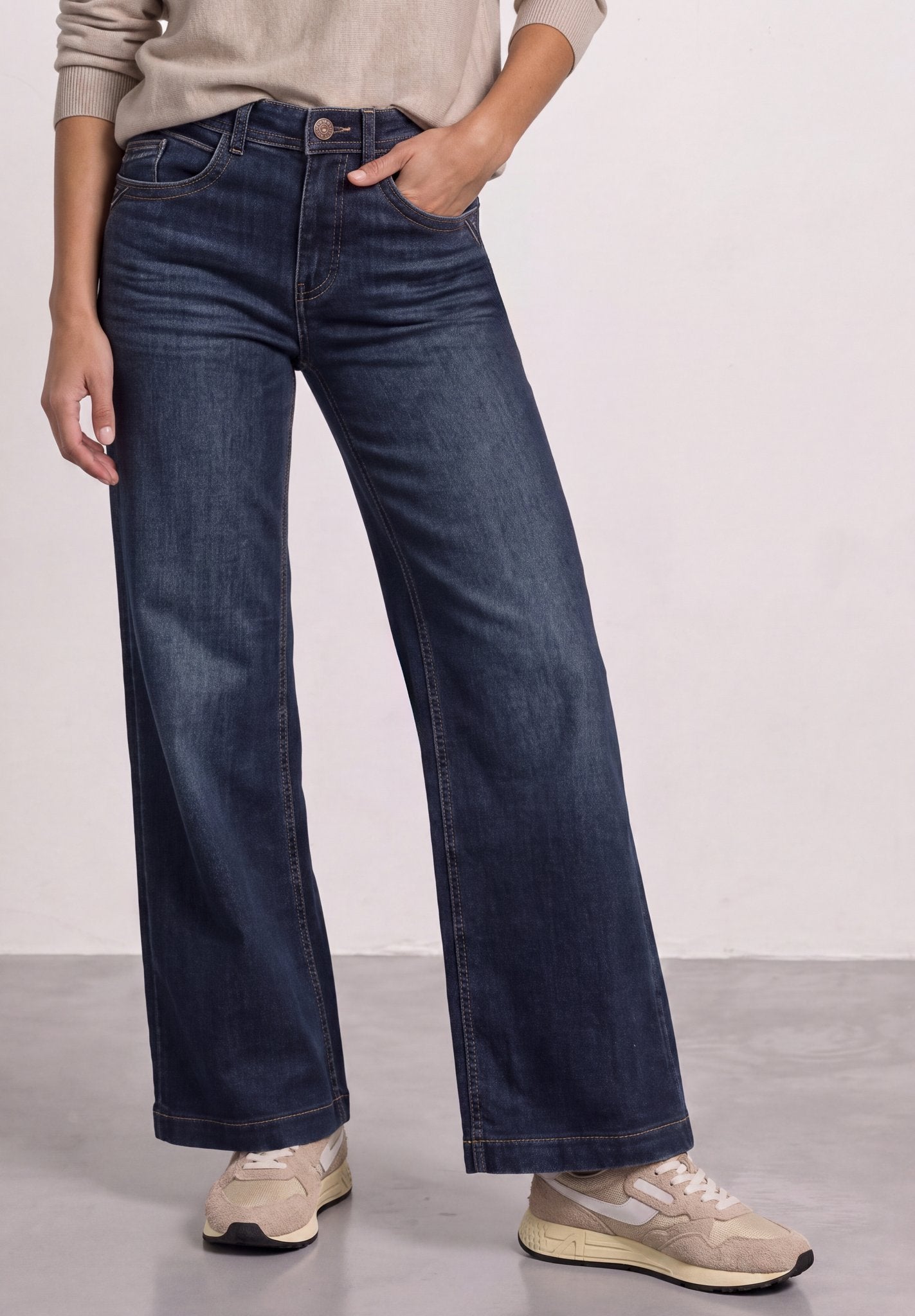 Street One Damen Hosen Dark Blue