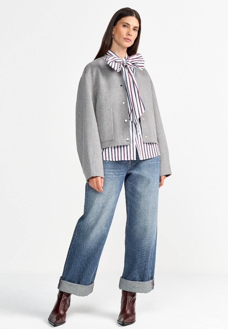 Rich & Royal Damen Strickjacken Silver Mist