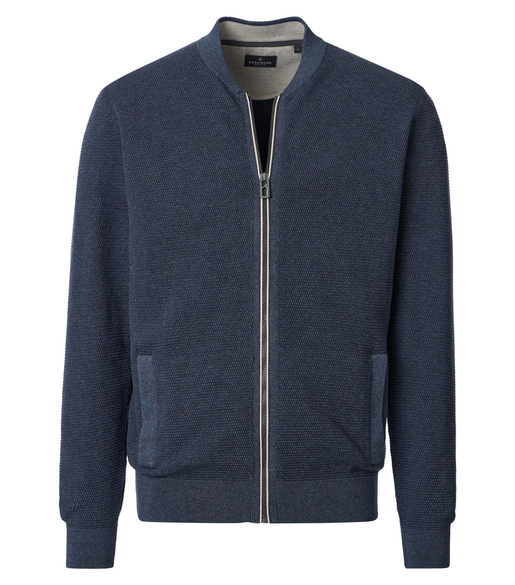 Casa Moda Herren Strickjacken Blau
