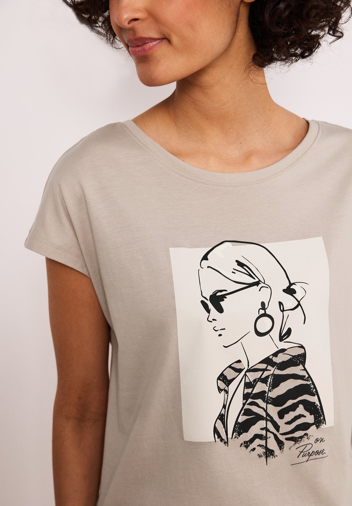 Street One Damen T-Shirts Clay Sand