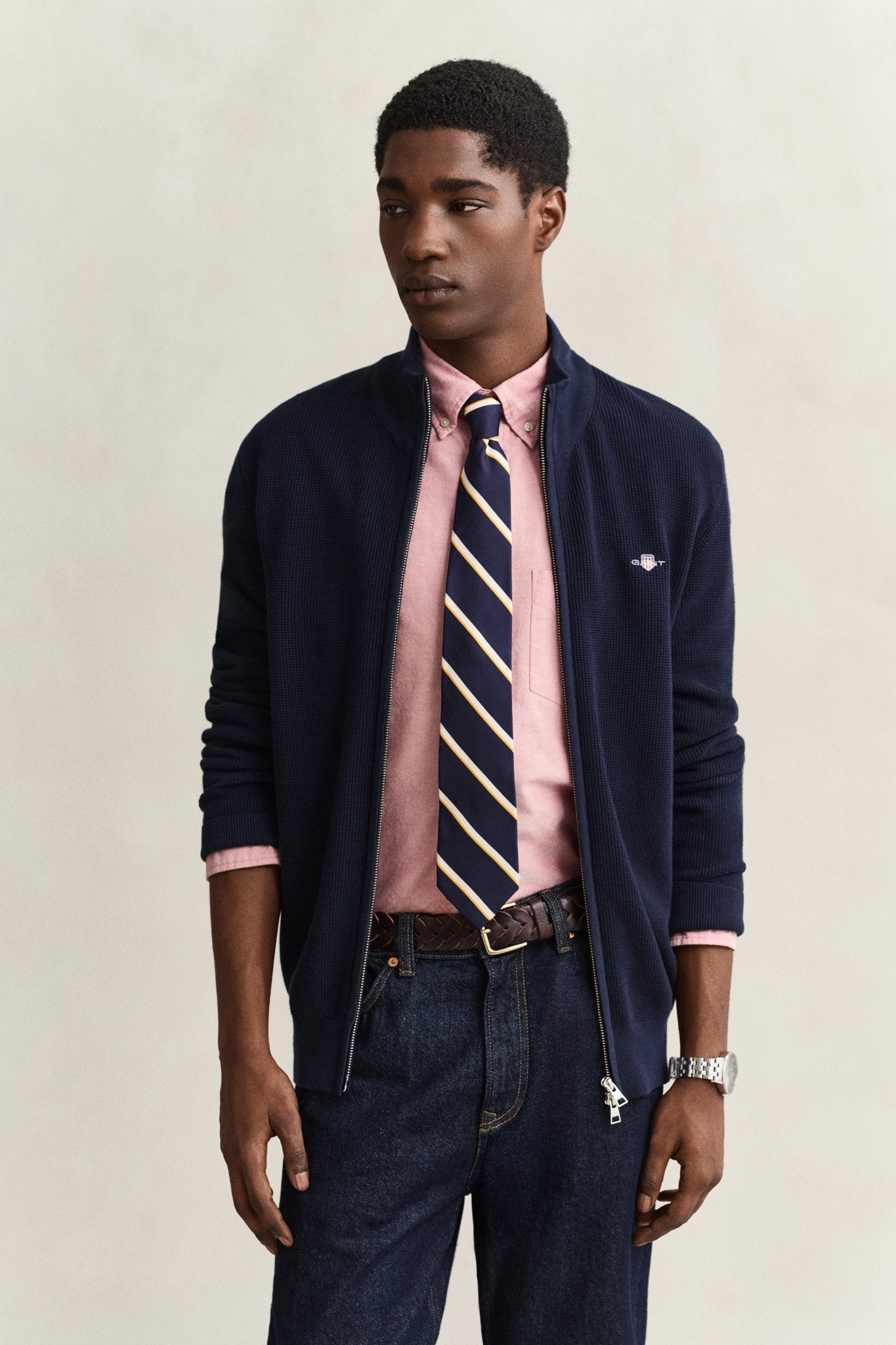 Gant Herren Strickjacken Evening Blu