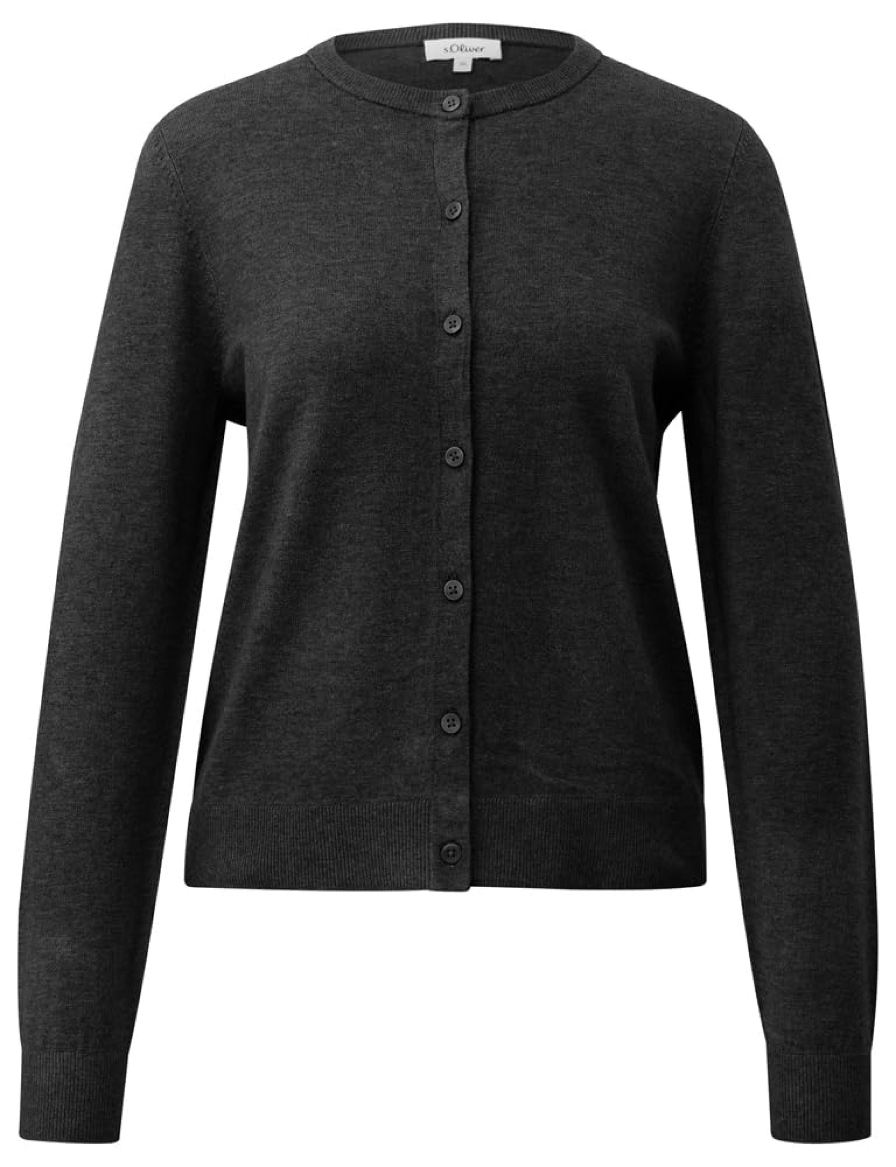 S. Oliver red Damen Strickjacken Grey/Black