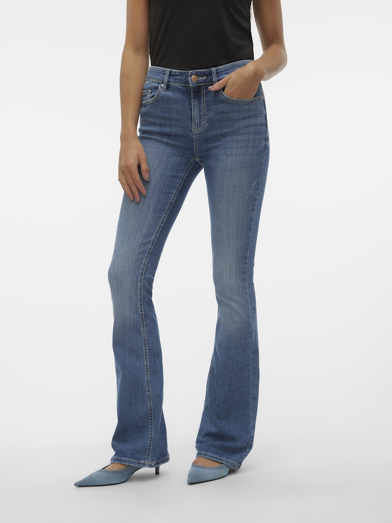 Vero Moda Damen Jeans Medium Blue Den
