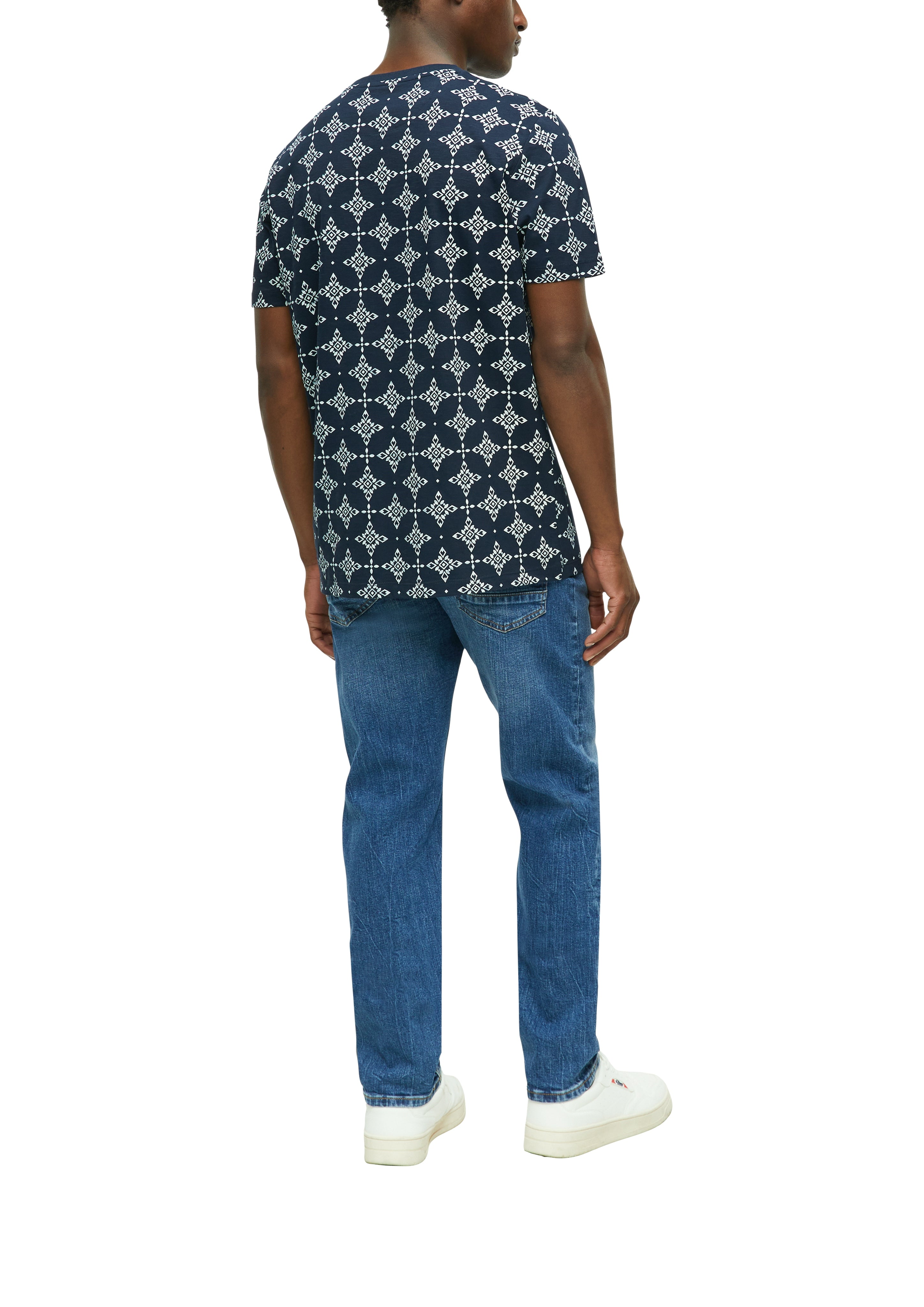 S. Oliver red Herren T-Shirts kurz Blue