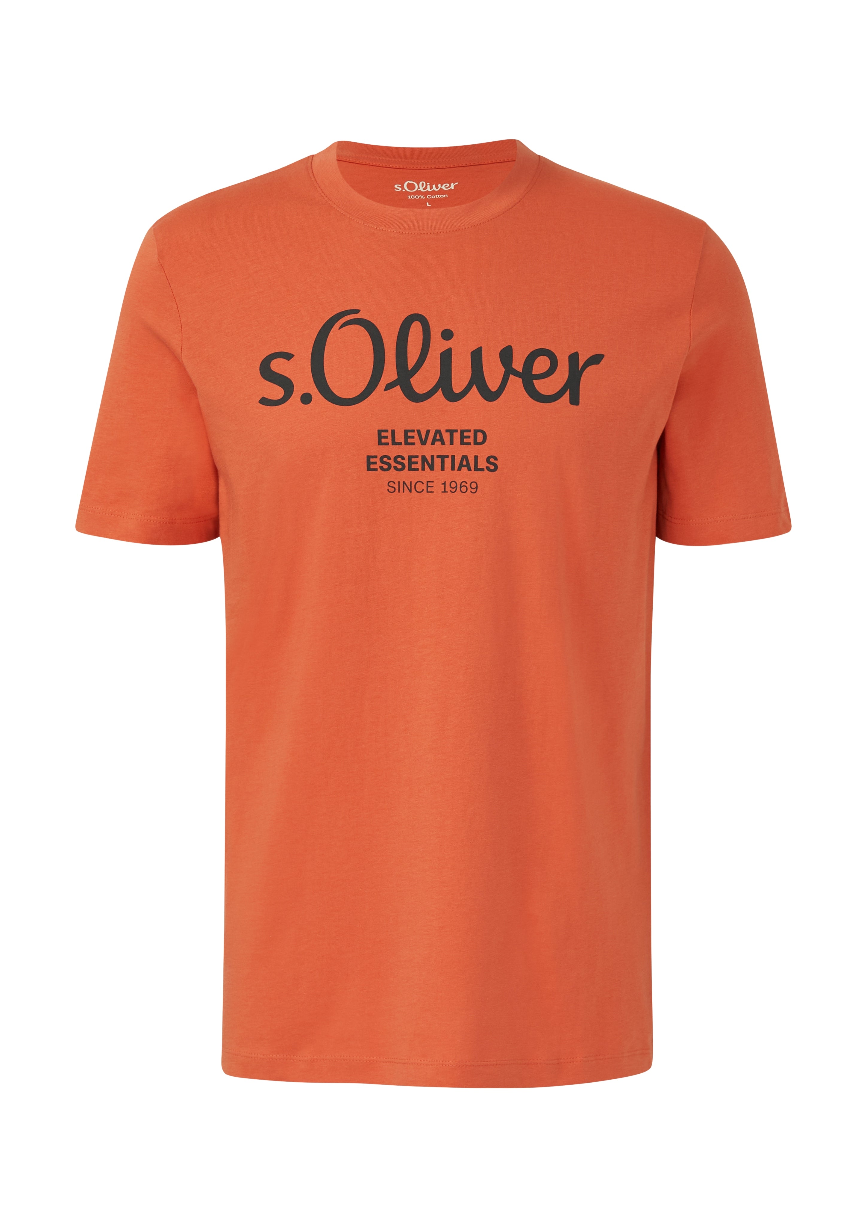 S. Oliver red Herren T-Shirts kurz Red