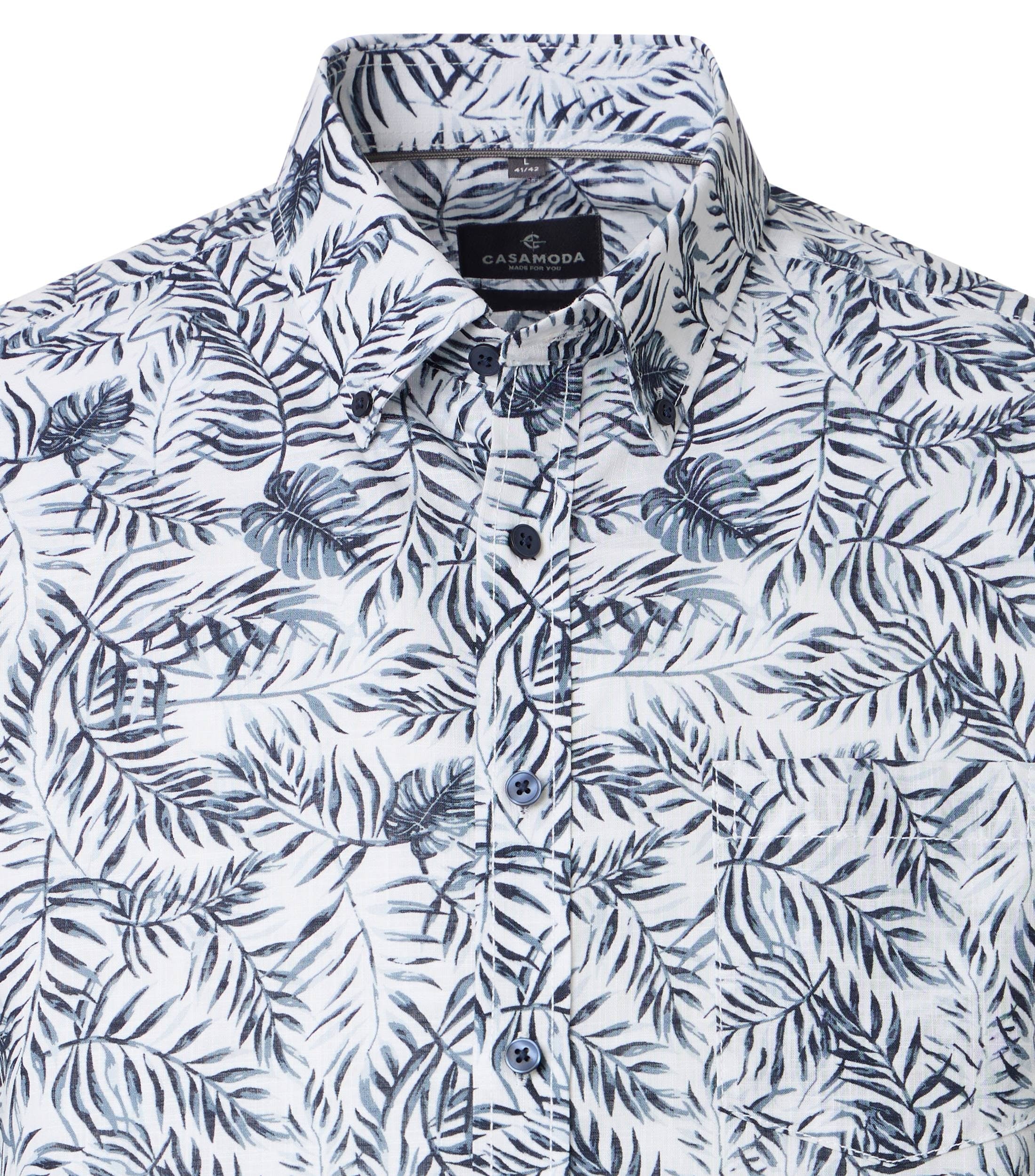Casa Moda Herren Hemden kurz Blau