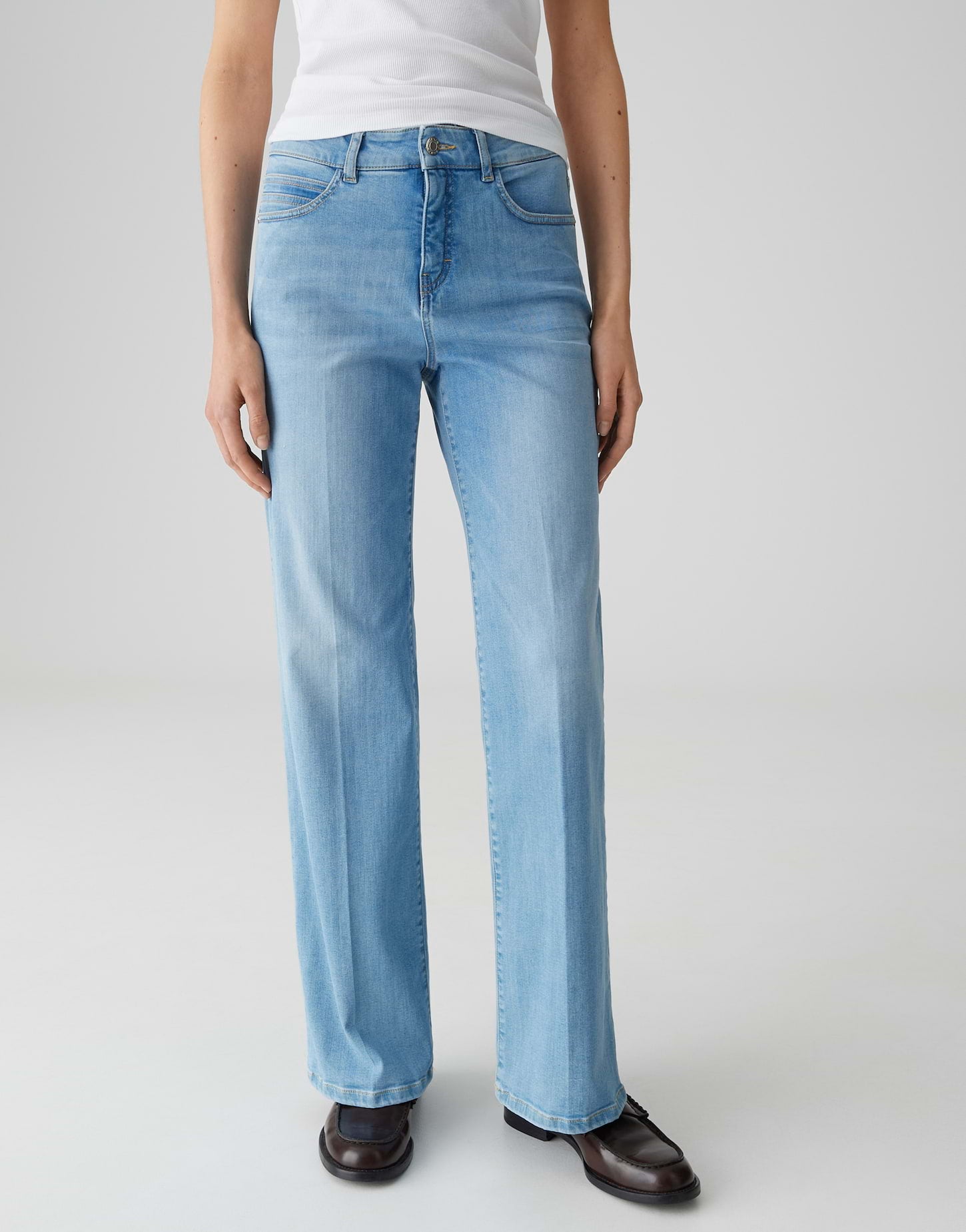 Opus Pants Damen Jeans Light Sky