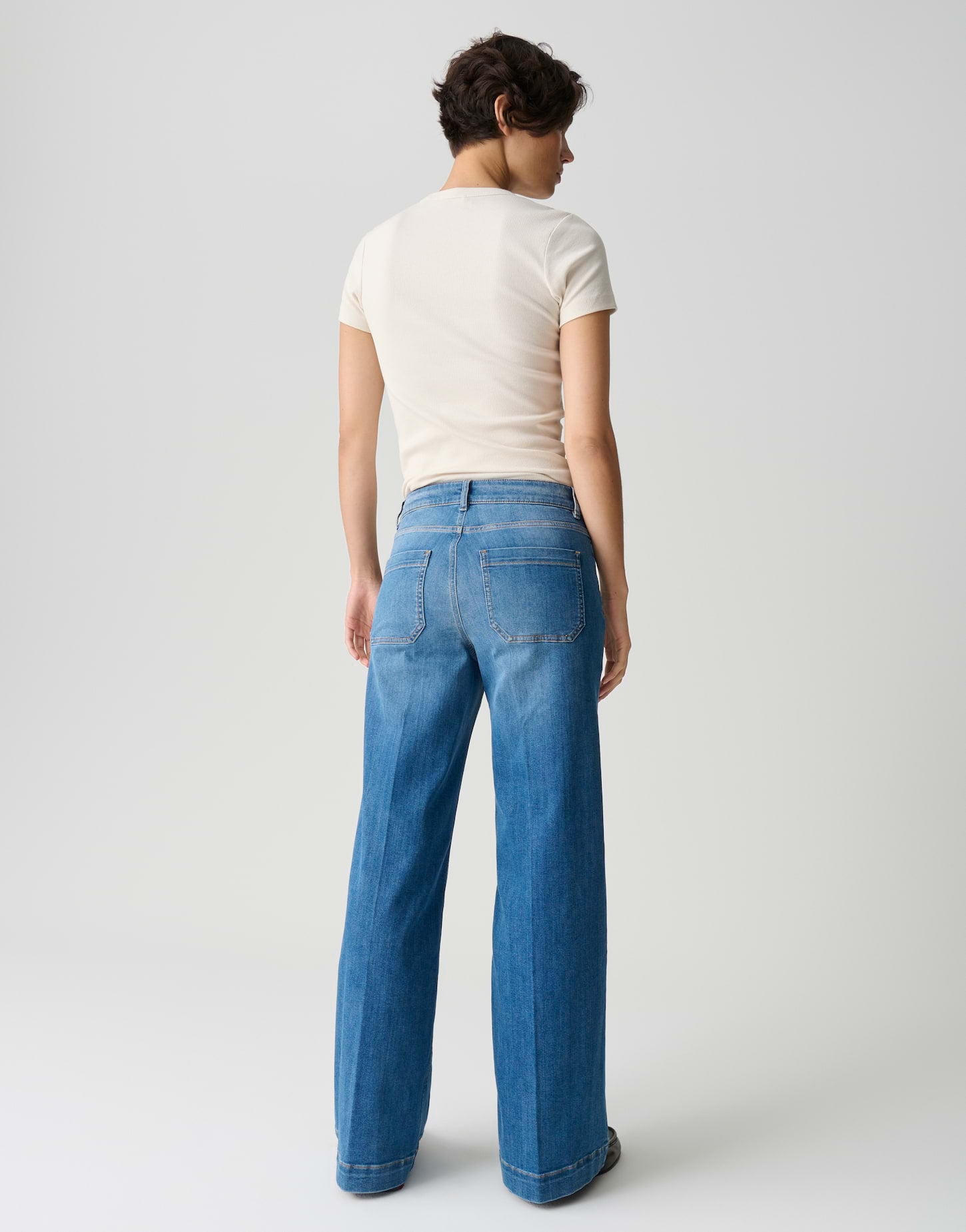 Opus Pants Damen Jeans Dark Shad