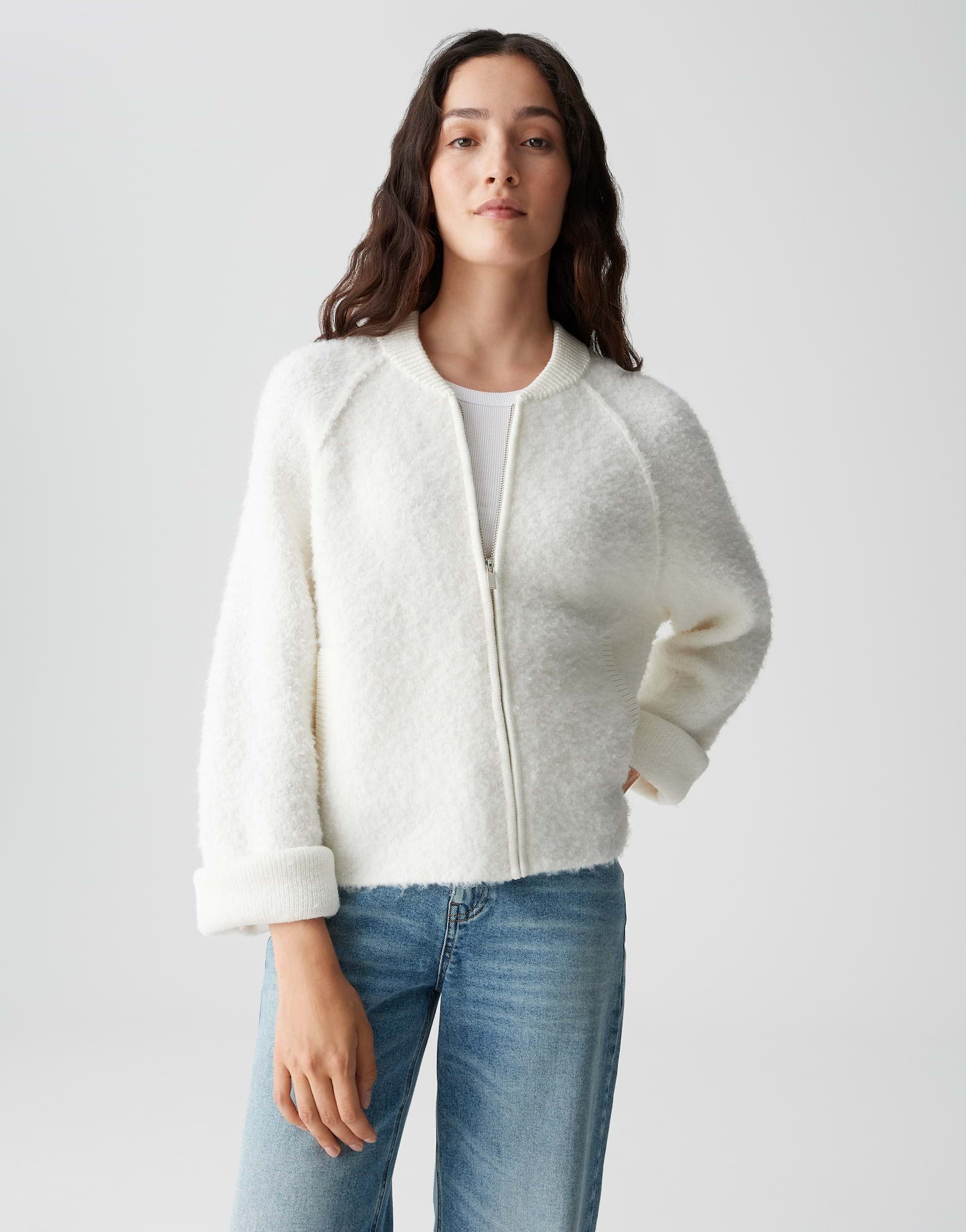 Opus Damen Pullover Soft Cream