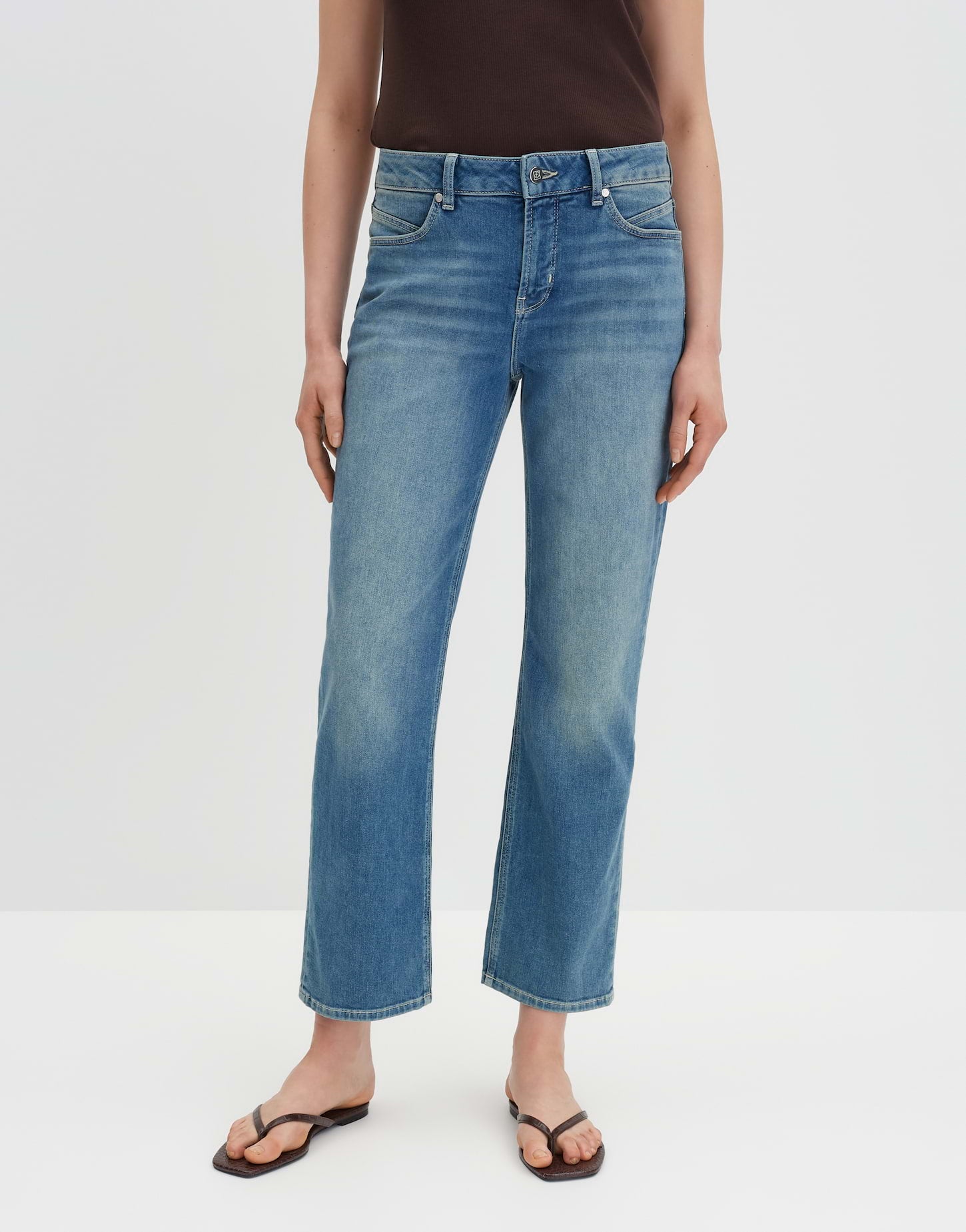 Someday Damen Jeans Mid Sixties Blu