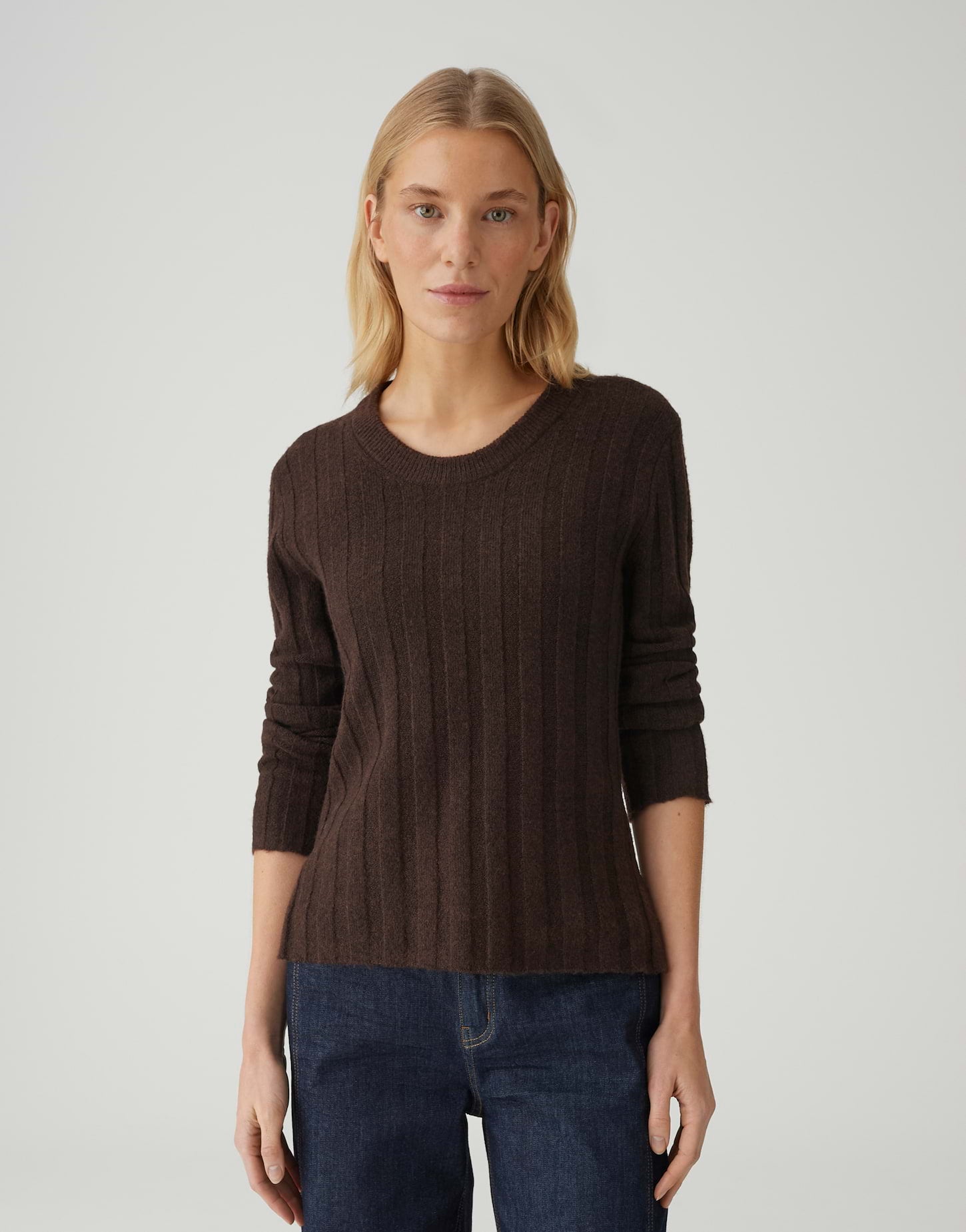 Opus Damen Pullover Coffee Bean
