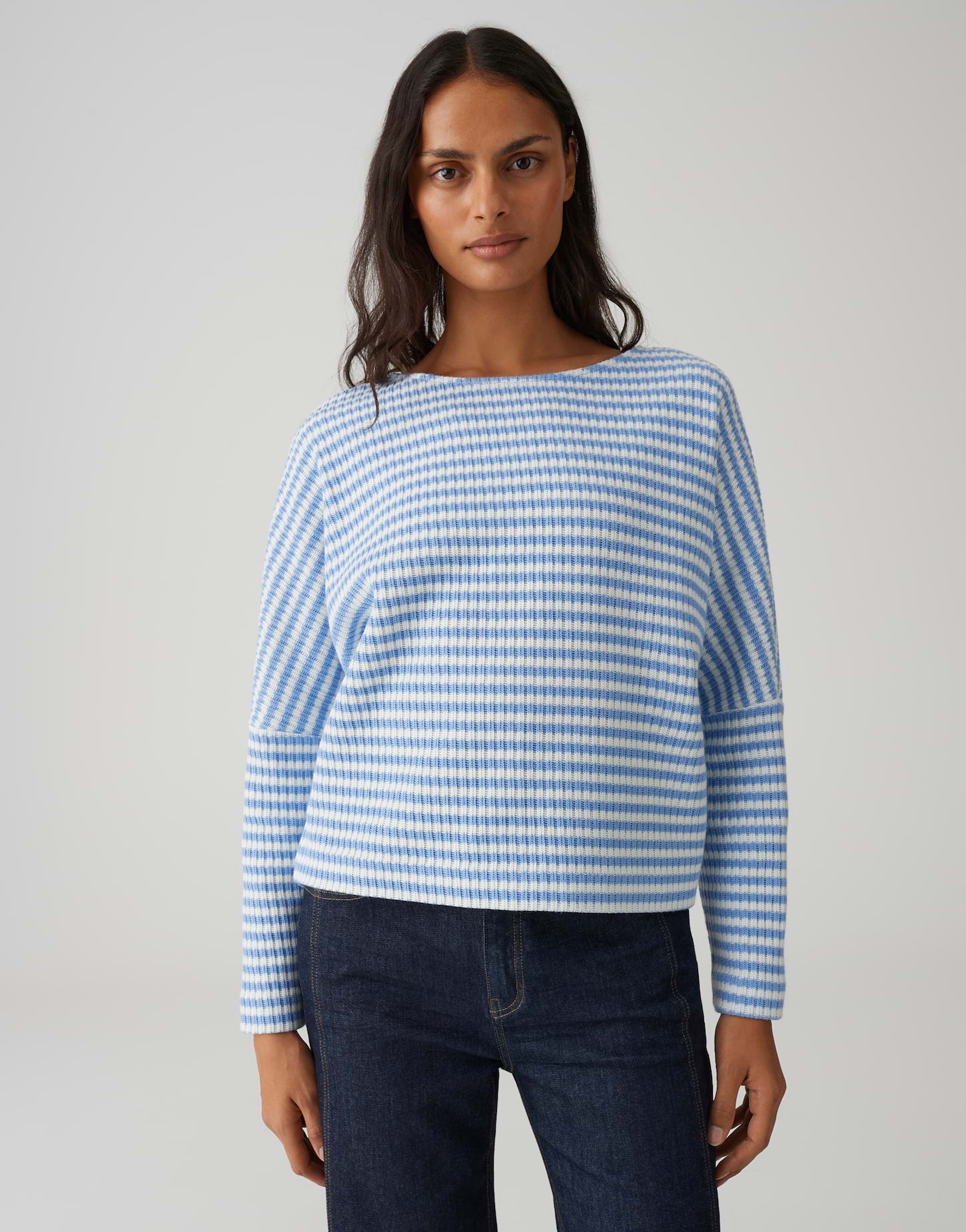 Opus Damen Sweatshirts Water Blue