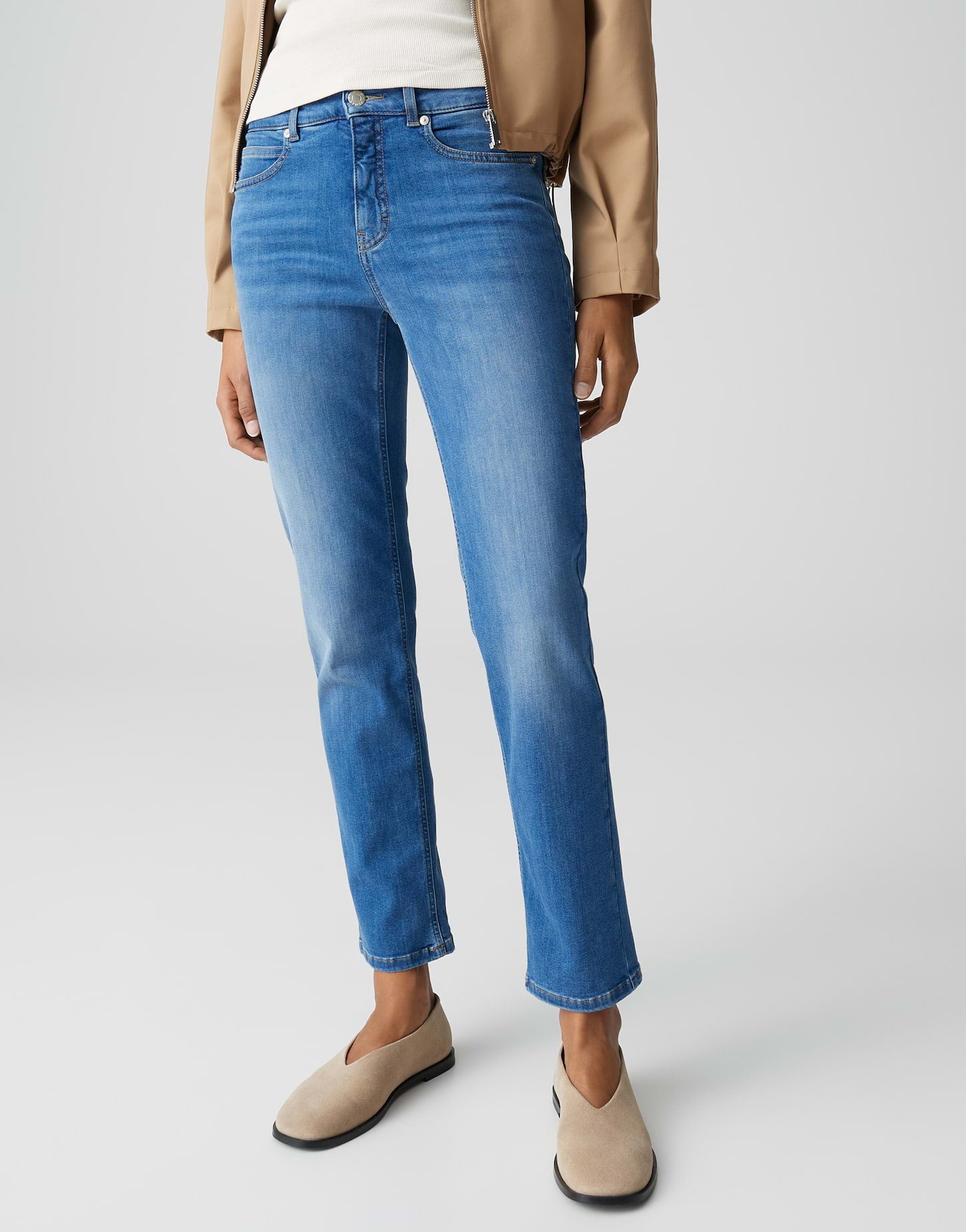 Opus Pants Damen Jeans Mid Sky B
