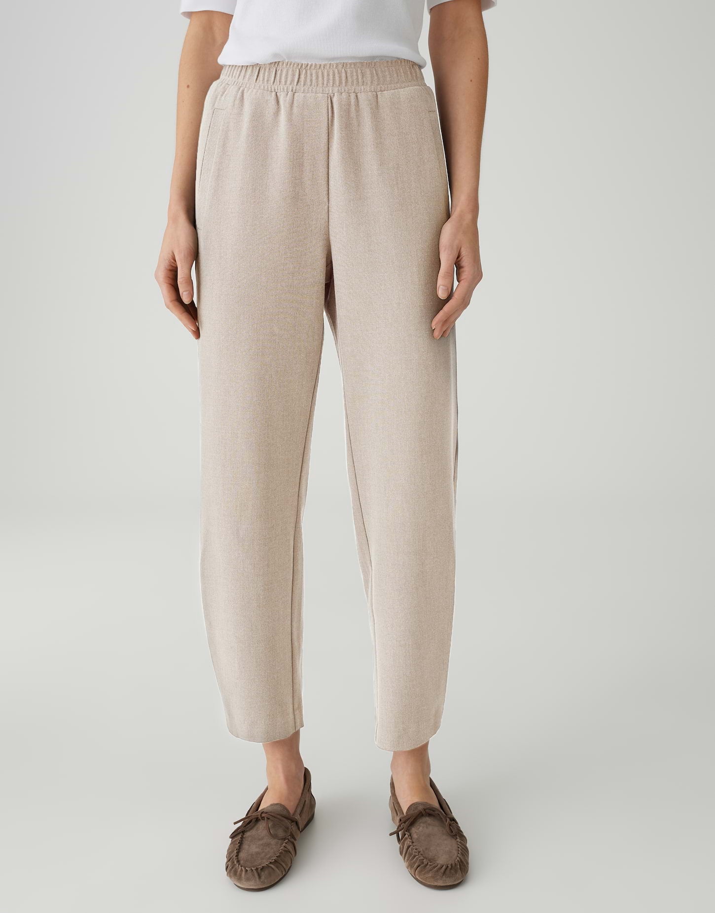 Opus Damen Hosen Soft Oat