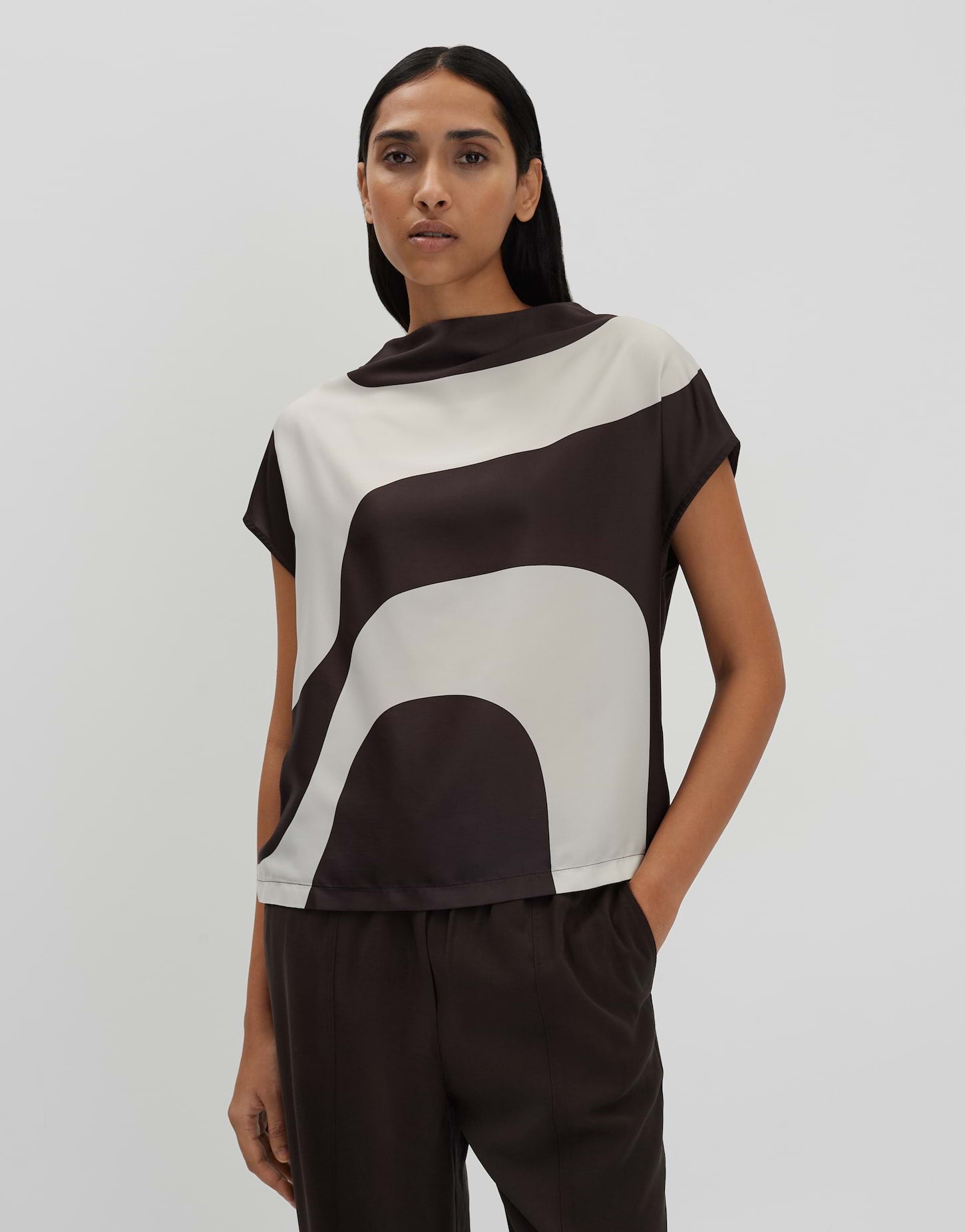 Someday Damen T-Shirts Dark Espresso