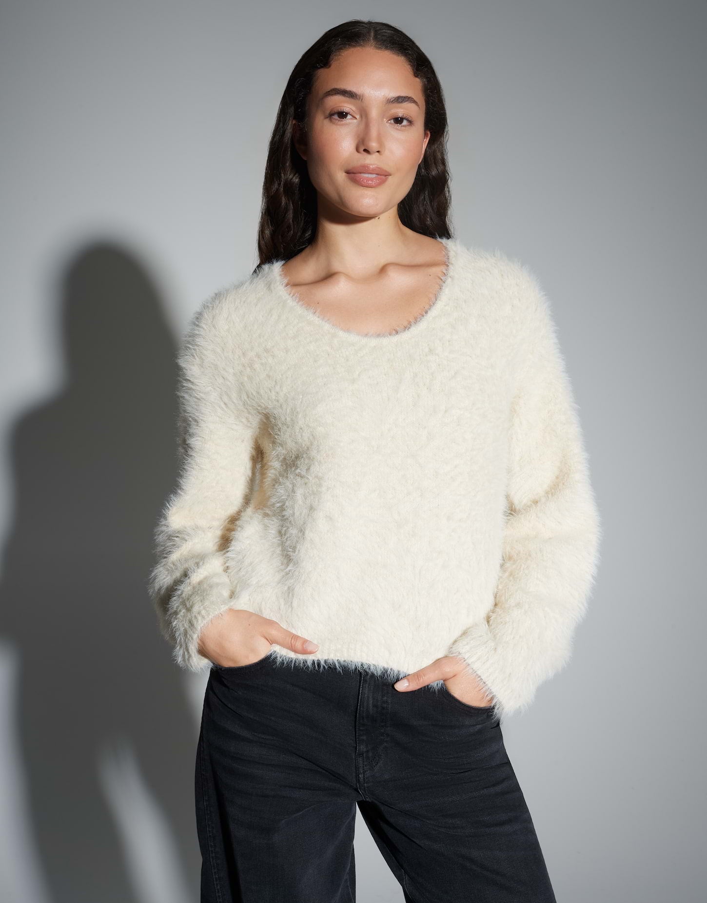 Opus Damen Pullover Ivory