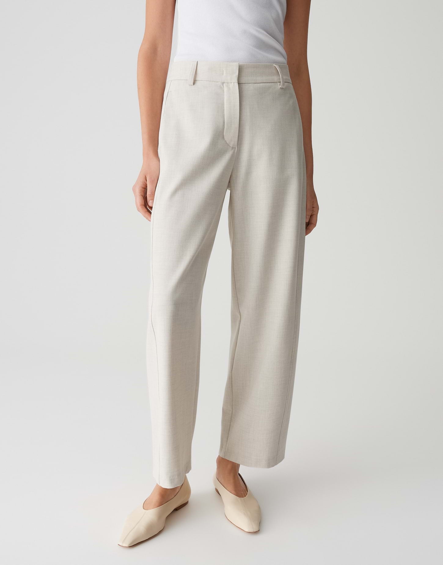 Opus Pants Damen Hosen Natural G