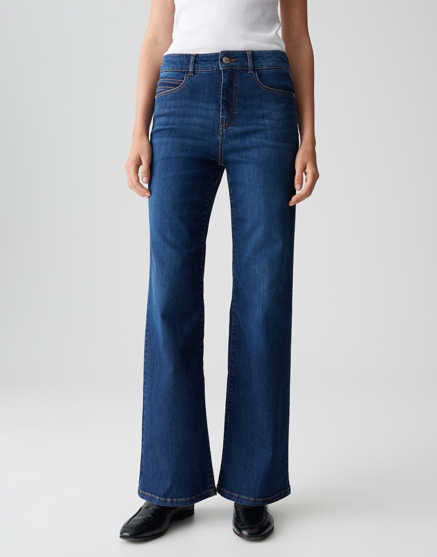 Opus Pants Damen Jeans Washed Ri