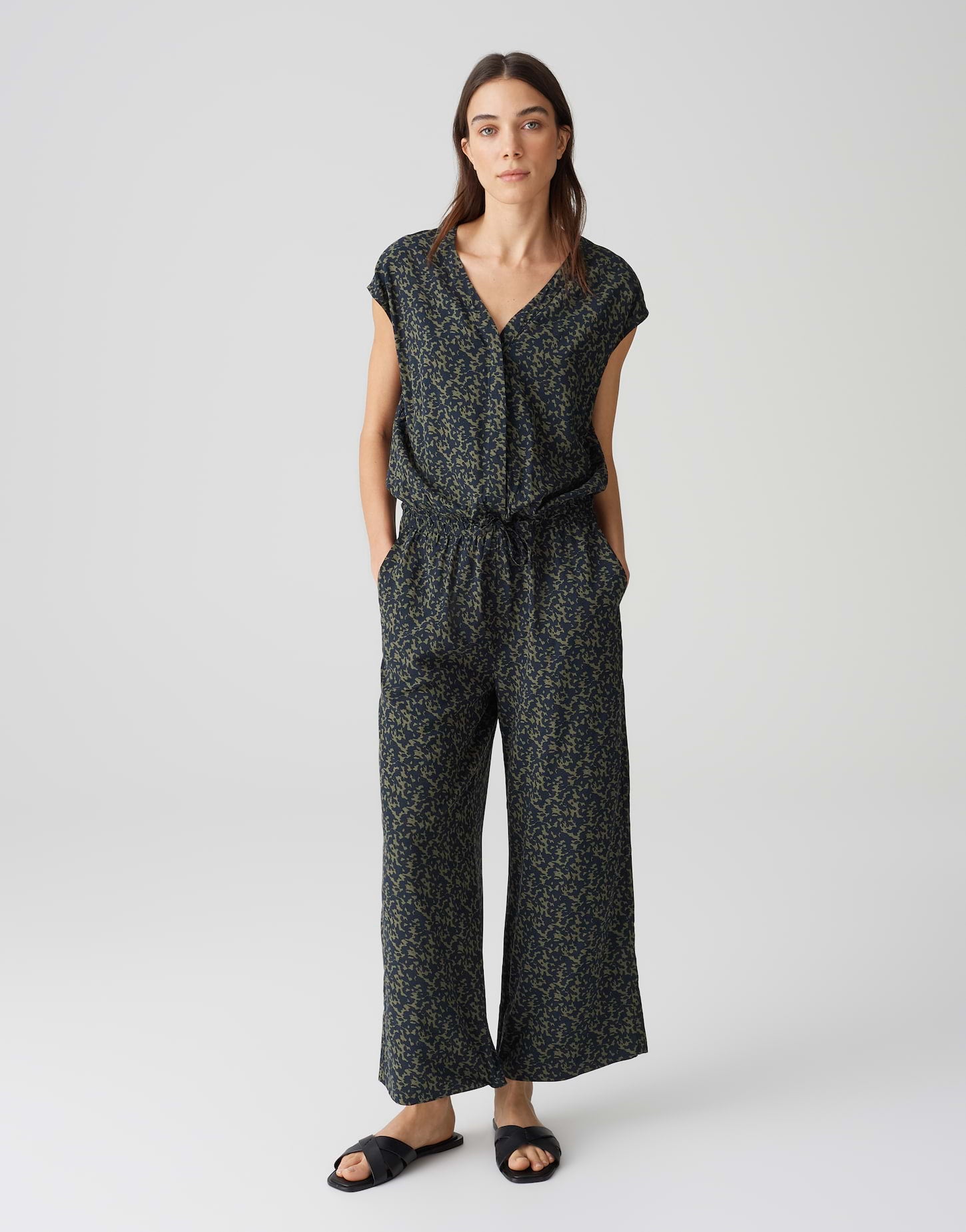 Opus Damen Jumpsuits Coal Blue