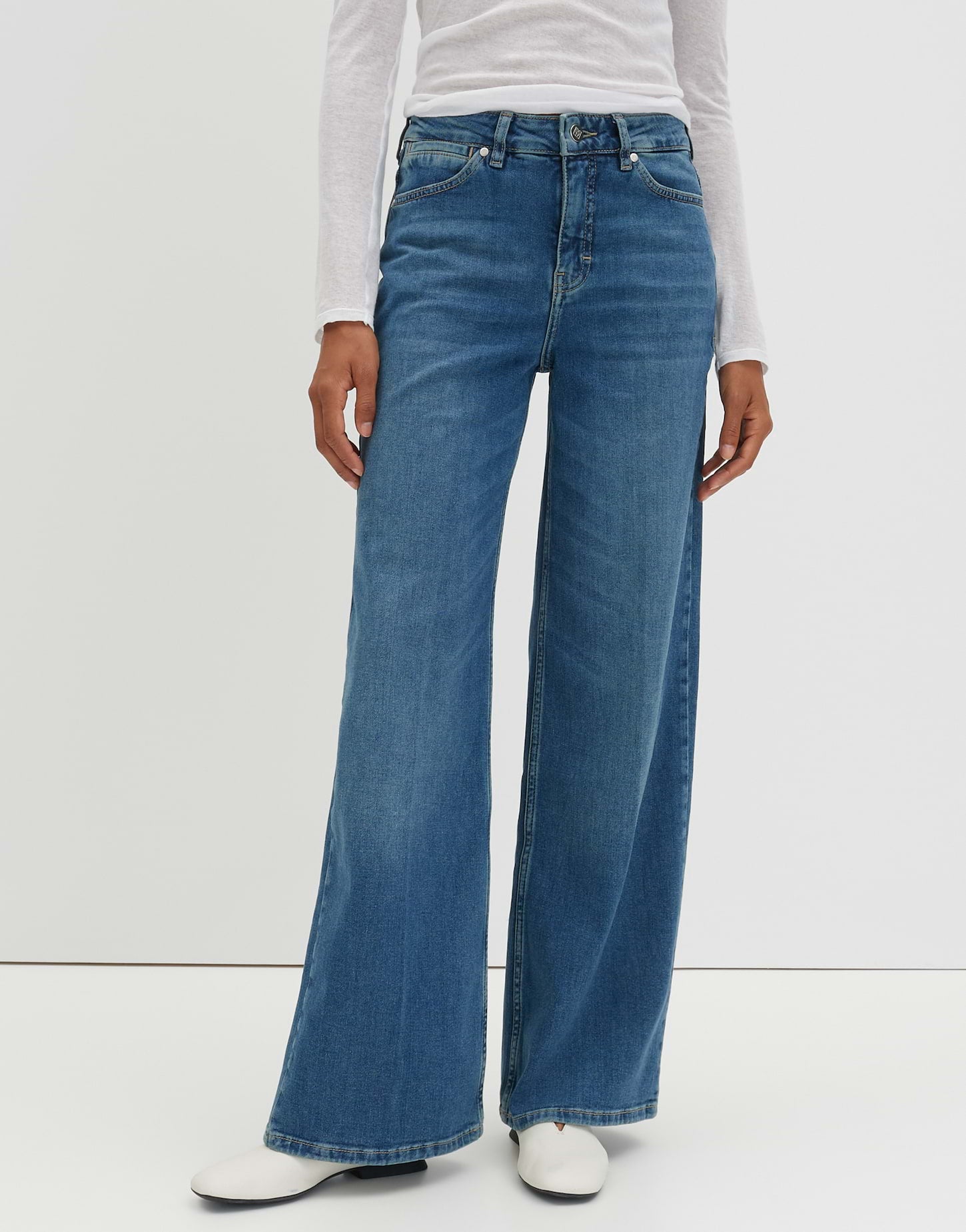 Someday Damen Jeans Mid Mist Blue
