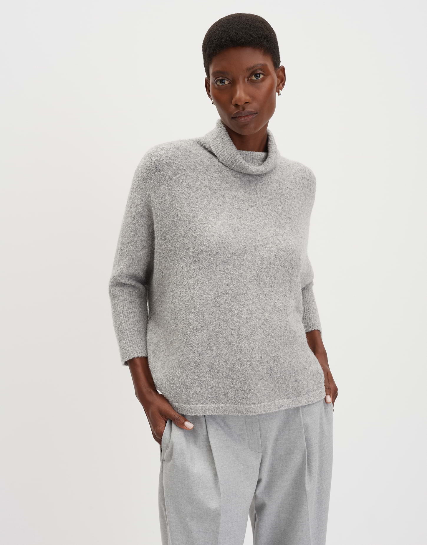 Someday Damen Pullover Hazy Fog Melang