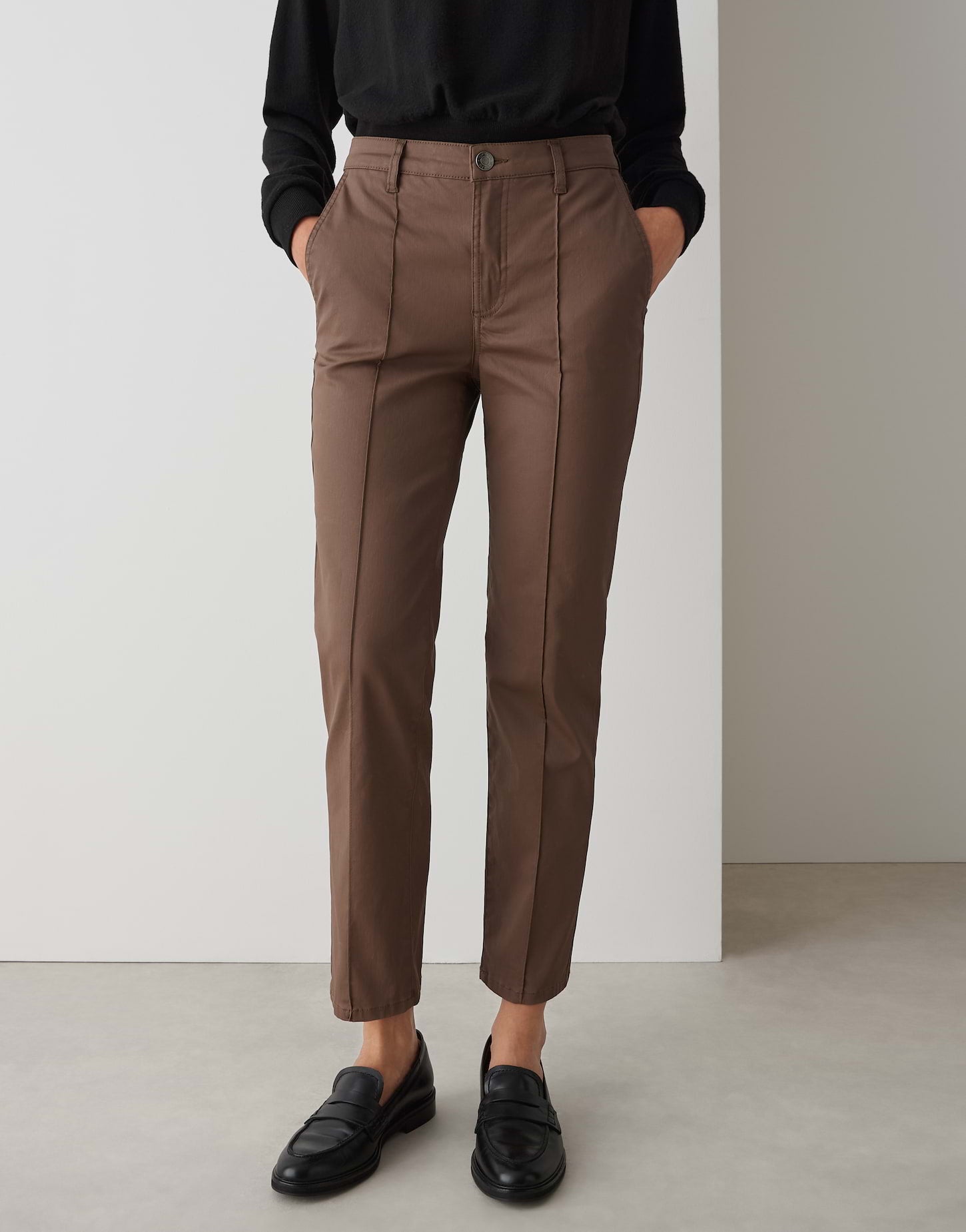 Opus Damen Jeans Cocoa