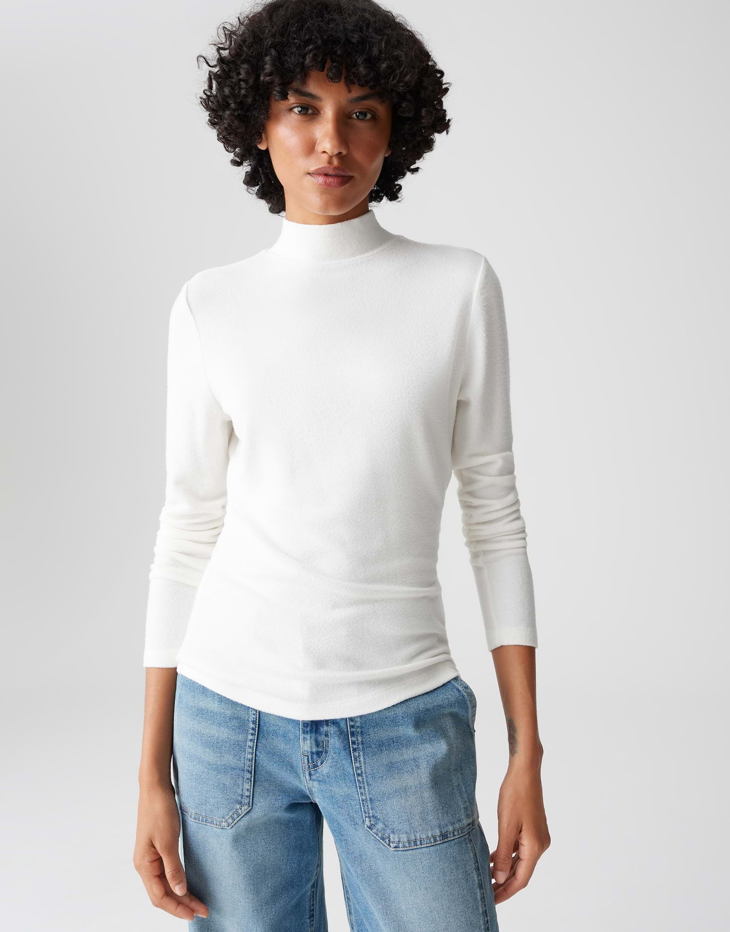 Opus Damen T-Shirts Milk