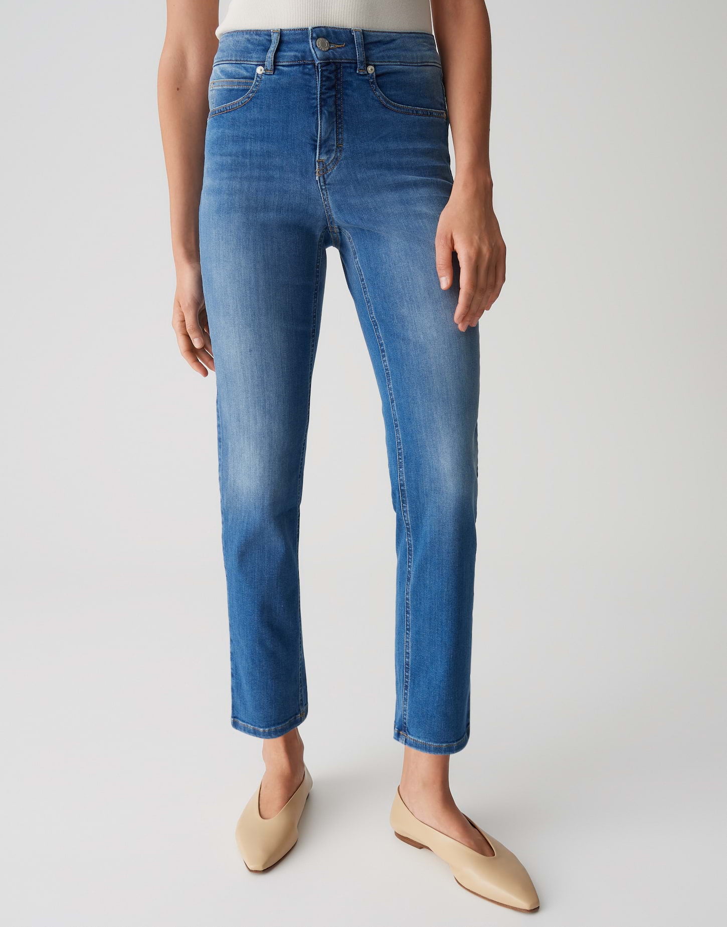 Opus Pants Damen Jeans Mid Sky B