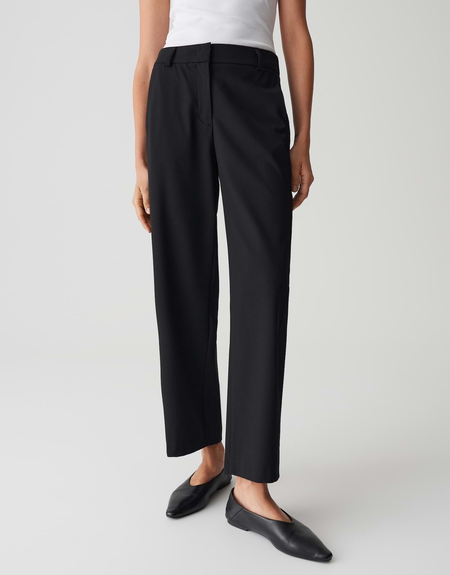 Opus Pants Damen Hosen Black