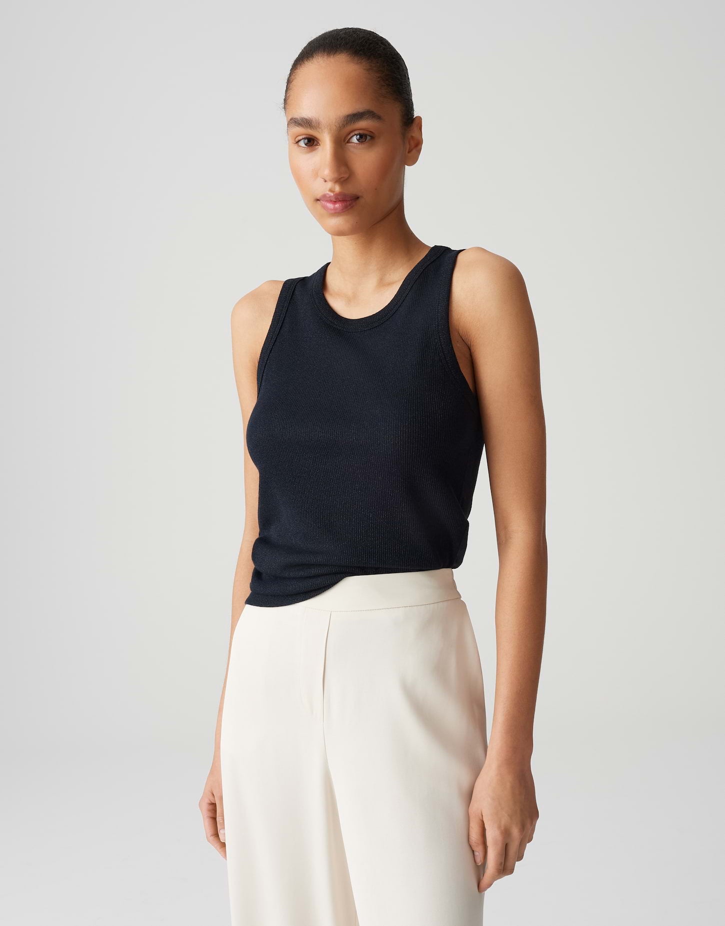 Opus Damen T-Shirts Coal Blue